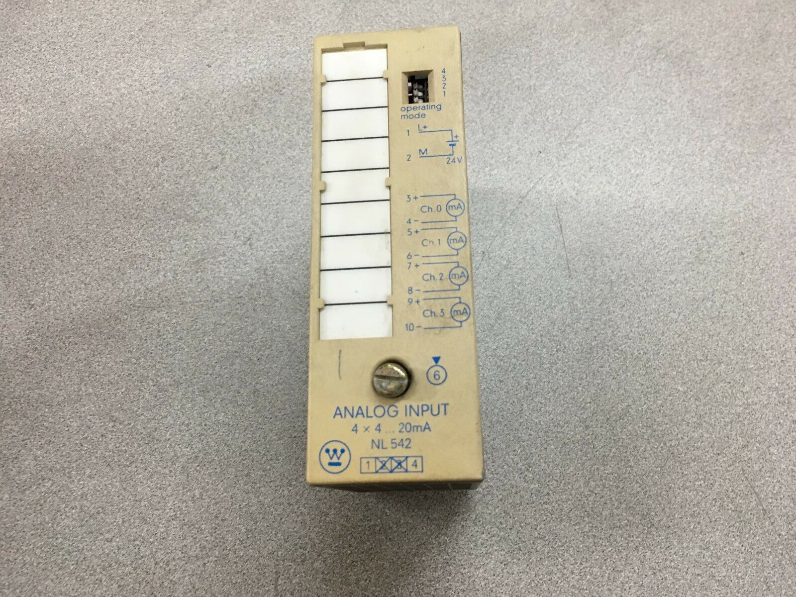 USED WESTINGHOUSE ANALOG INPUT MODULE NL-542