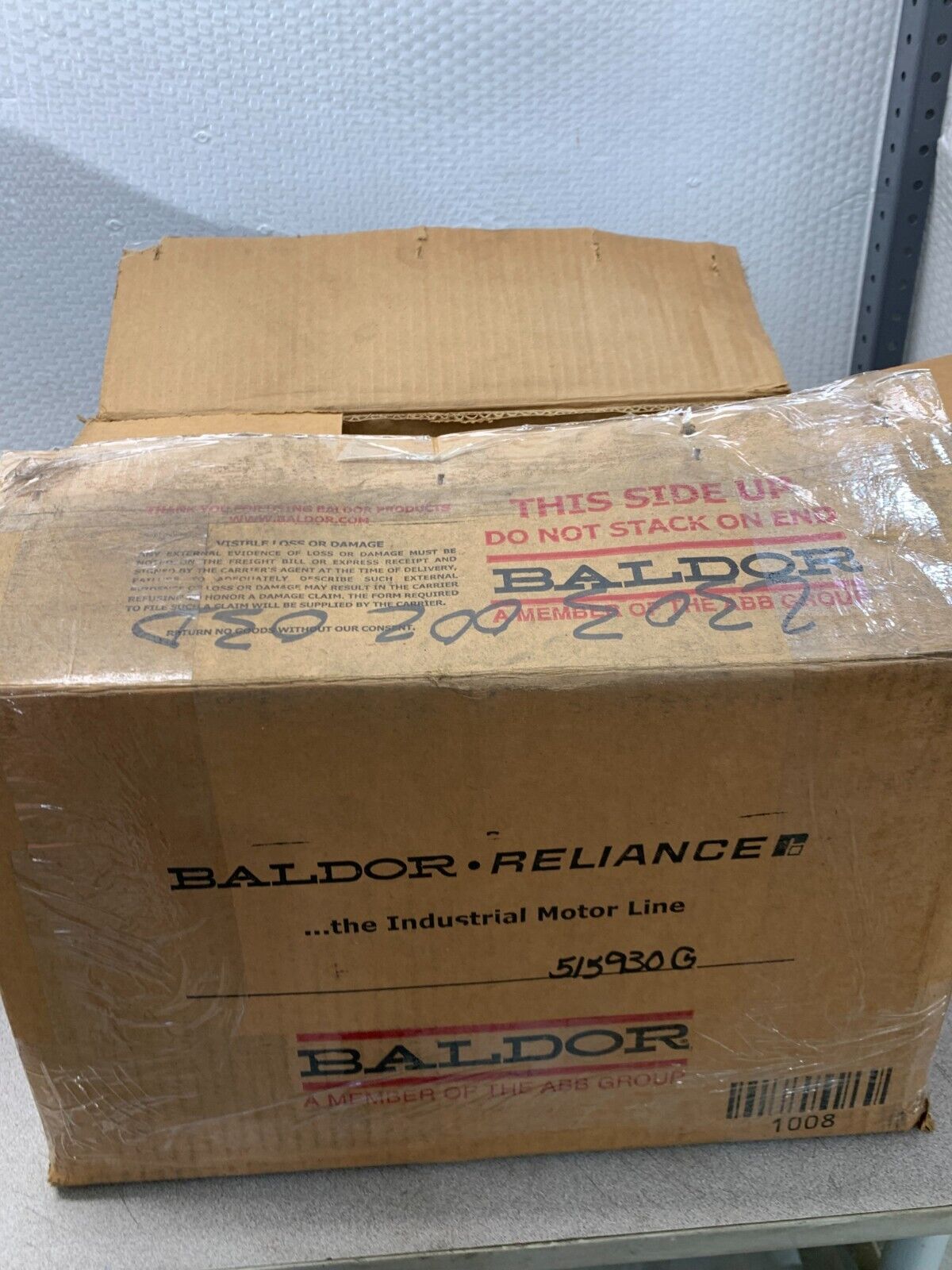 NEW IN BOX BALDOR 1HP 1760RPM SUPER-E MOTOR 230/460V. 143T FRAME EM3116T