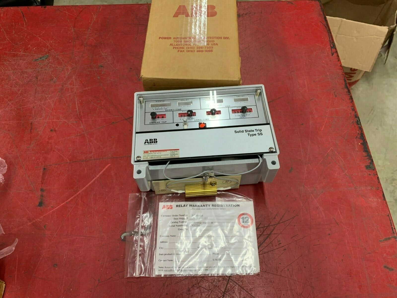 NEW IN BOX ABB POWER SHIELD SOLID STATE TRIP 609902-T203-N