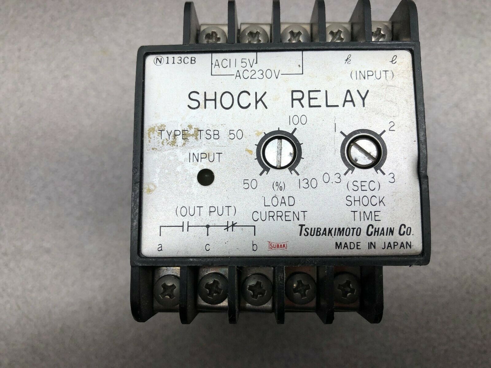 USED TSUBAKIMOTO SHOCK RELAY TSB 50