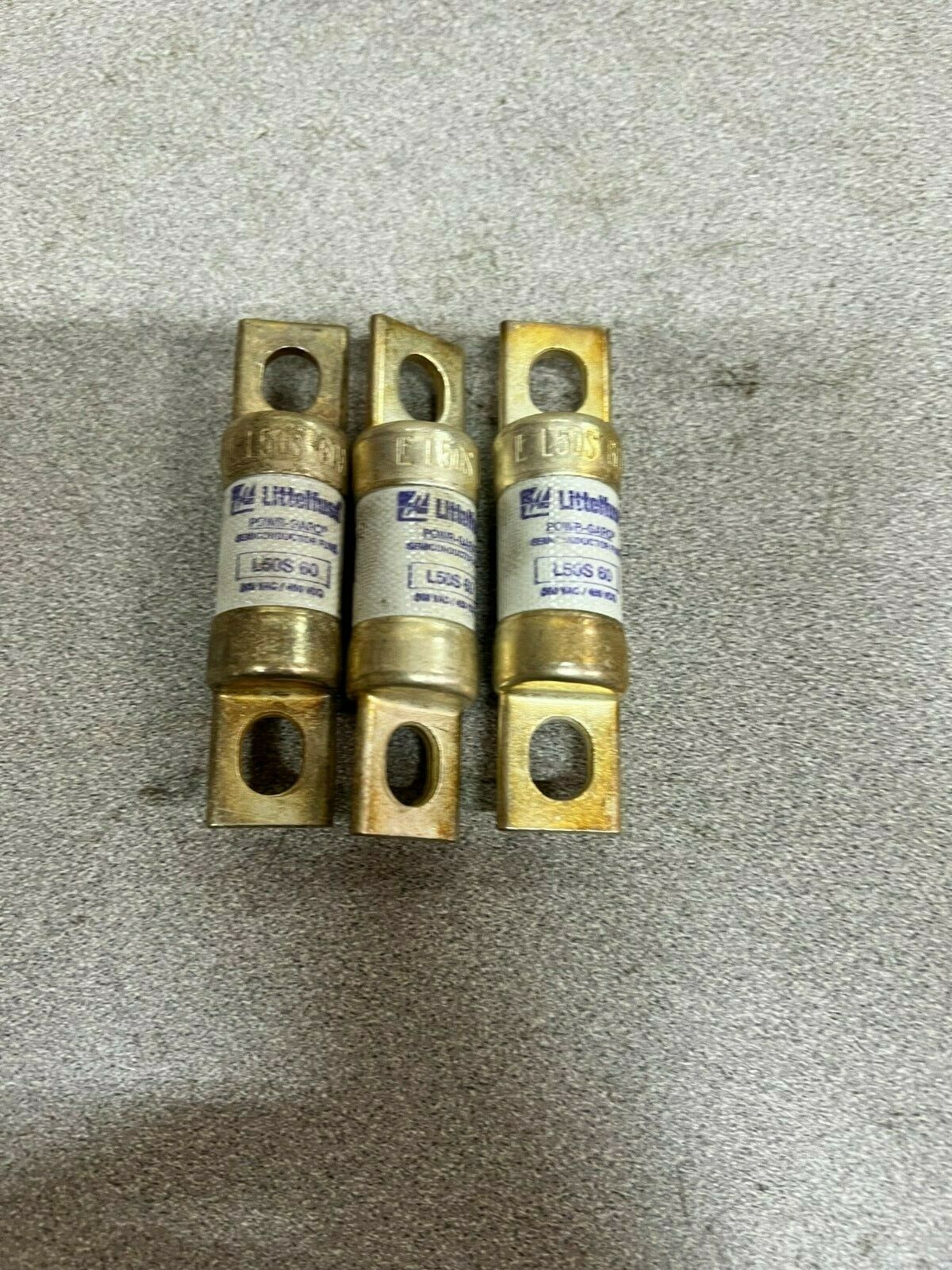 LOT OF 3 NEW NO BOX LITTELFUSE FUSE L50S