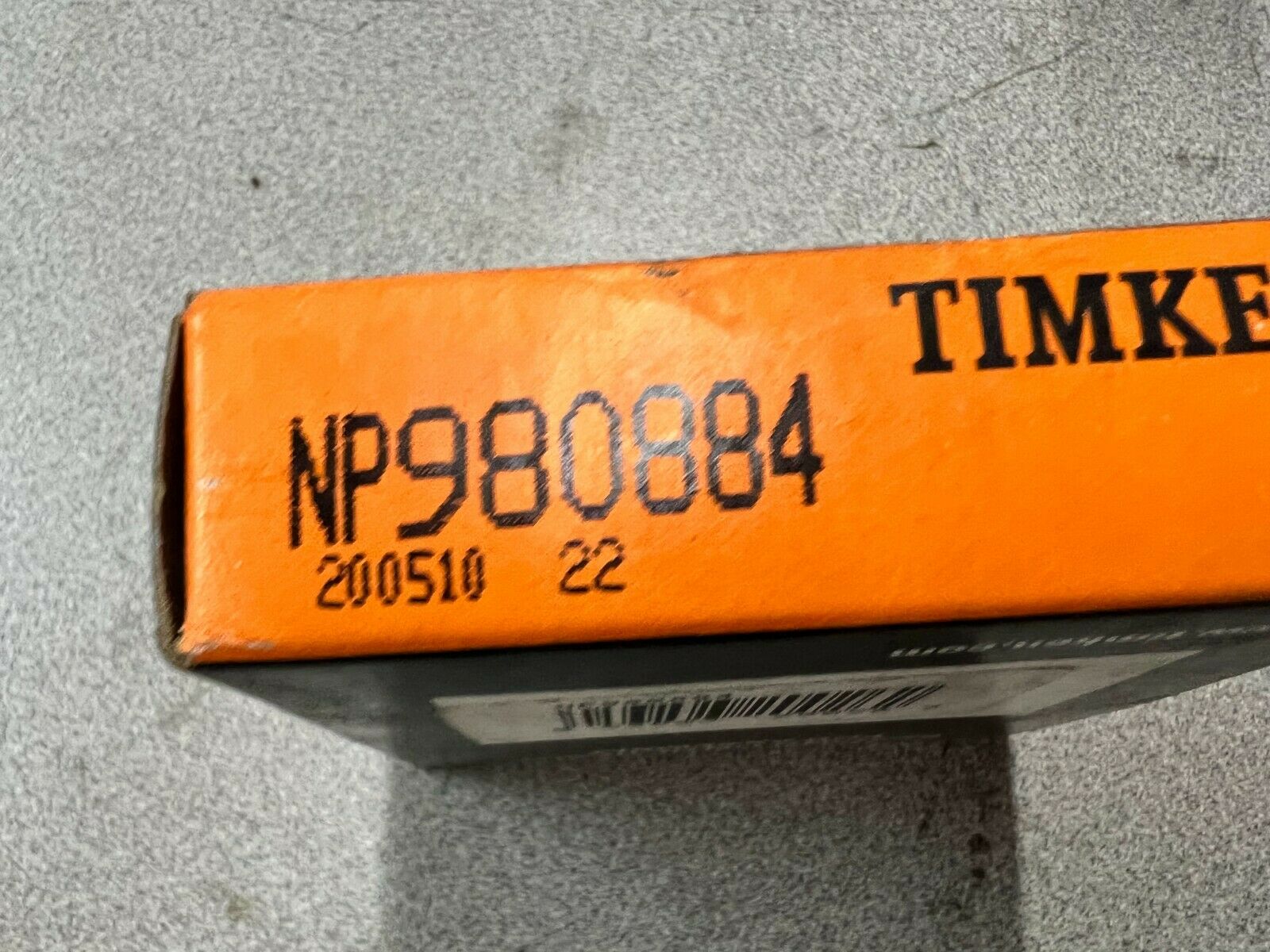 NEW IN BOX TIMKEN BEARING RACE NP980884