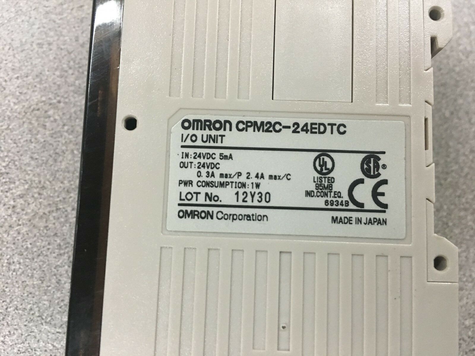 USED OMRON I/O UNIT CPM2C-24EDTC