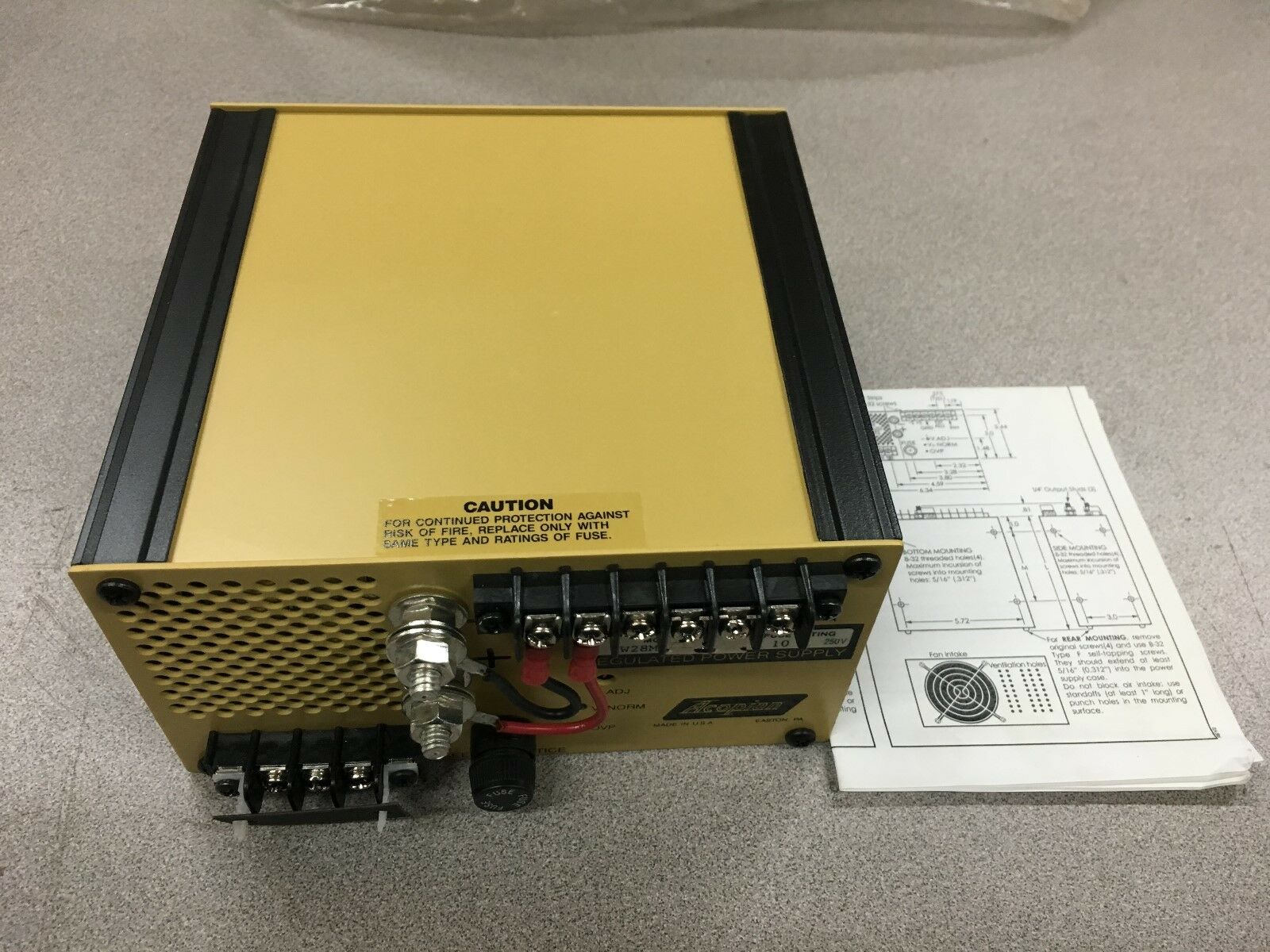 NEW NO BOX ACOPIAN REGULATED POWER SUPPLY W28MT14