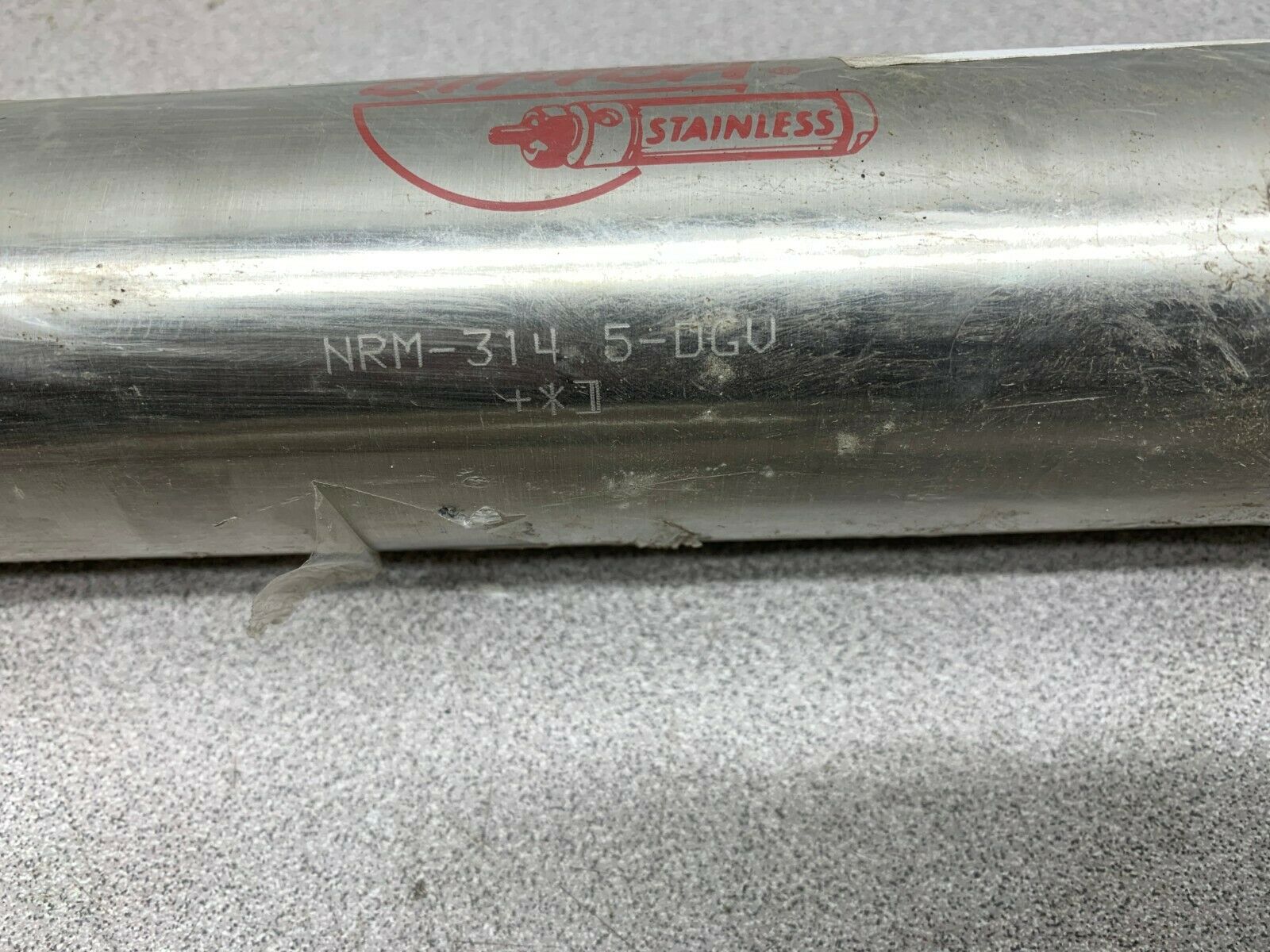 NEW NO BOX BIMBA STAINLESS PNEUMATIC CYLINDER NRM-314 5-DGV