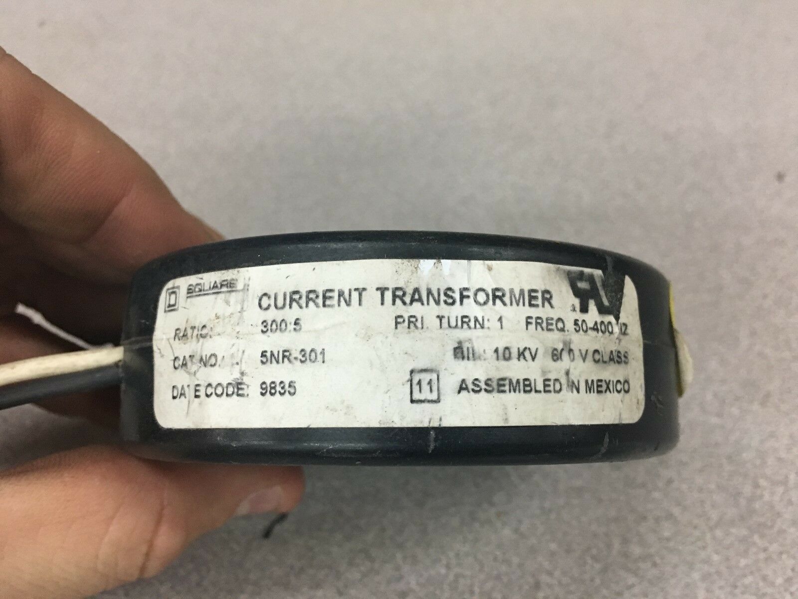 USED SQUARE D TRANSFORMER 300:5 5NR-301