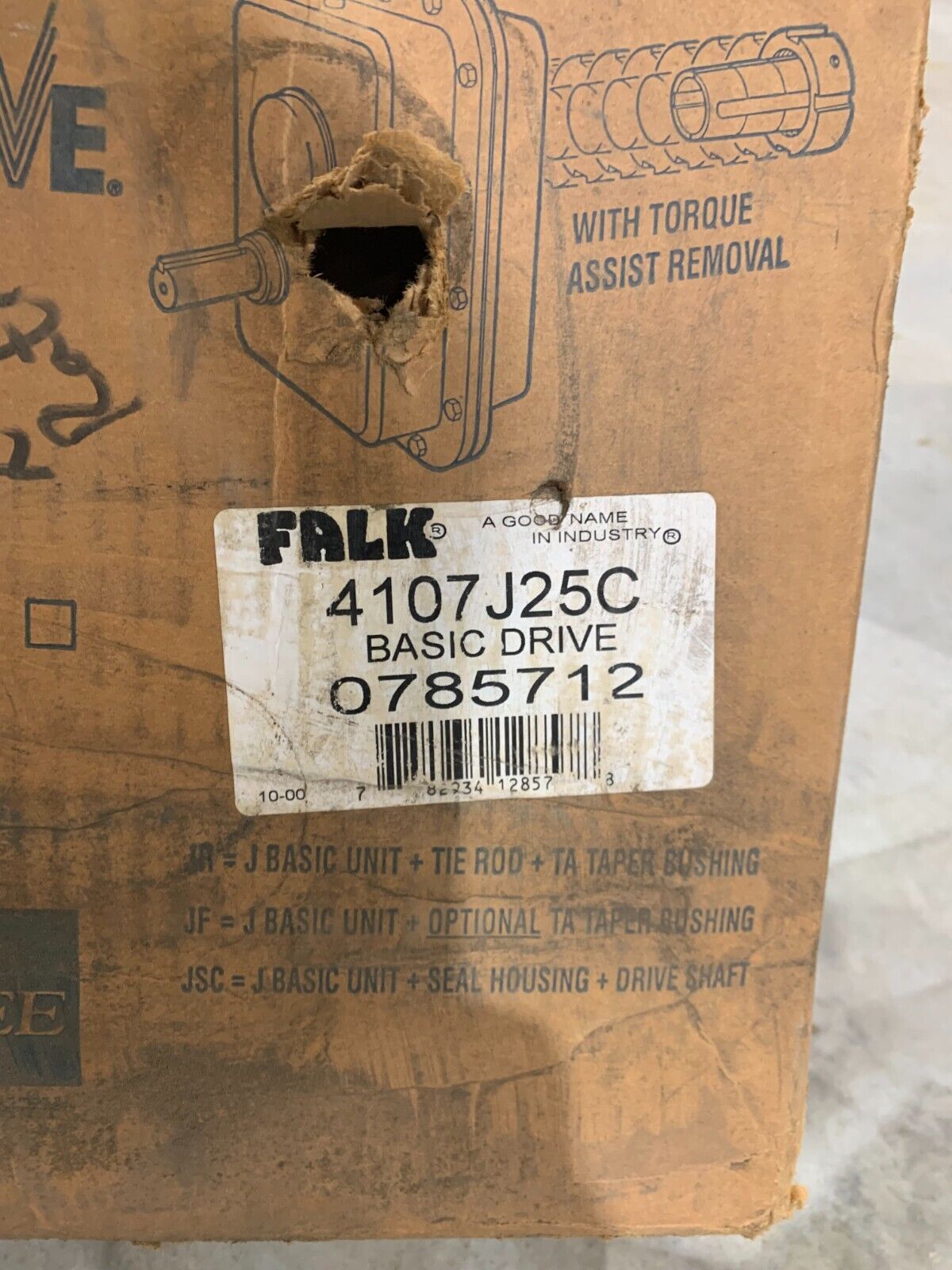 NEW FALK QUADRIVE 0785712 GEAR REDUCER 25.81:1 RATIO 4107J25C