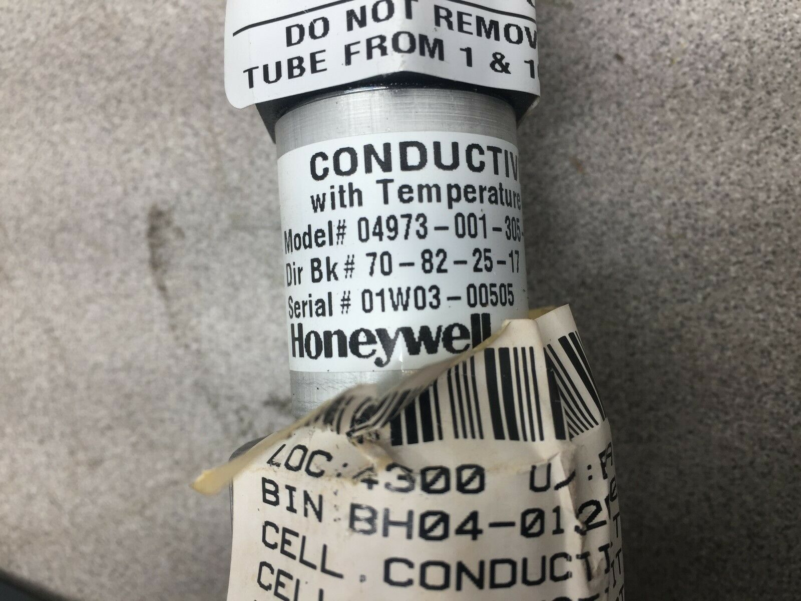 NEW NO BOX HONEYWELL CONDUCTIVITY CELL 04973-001-305-X1-00-000