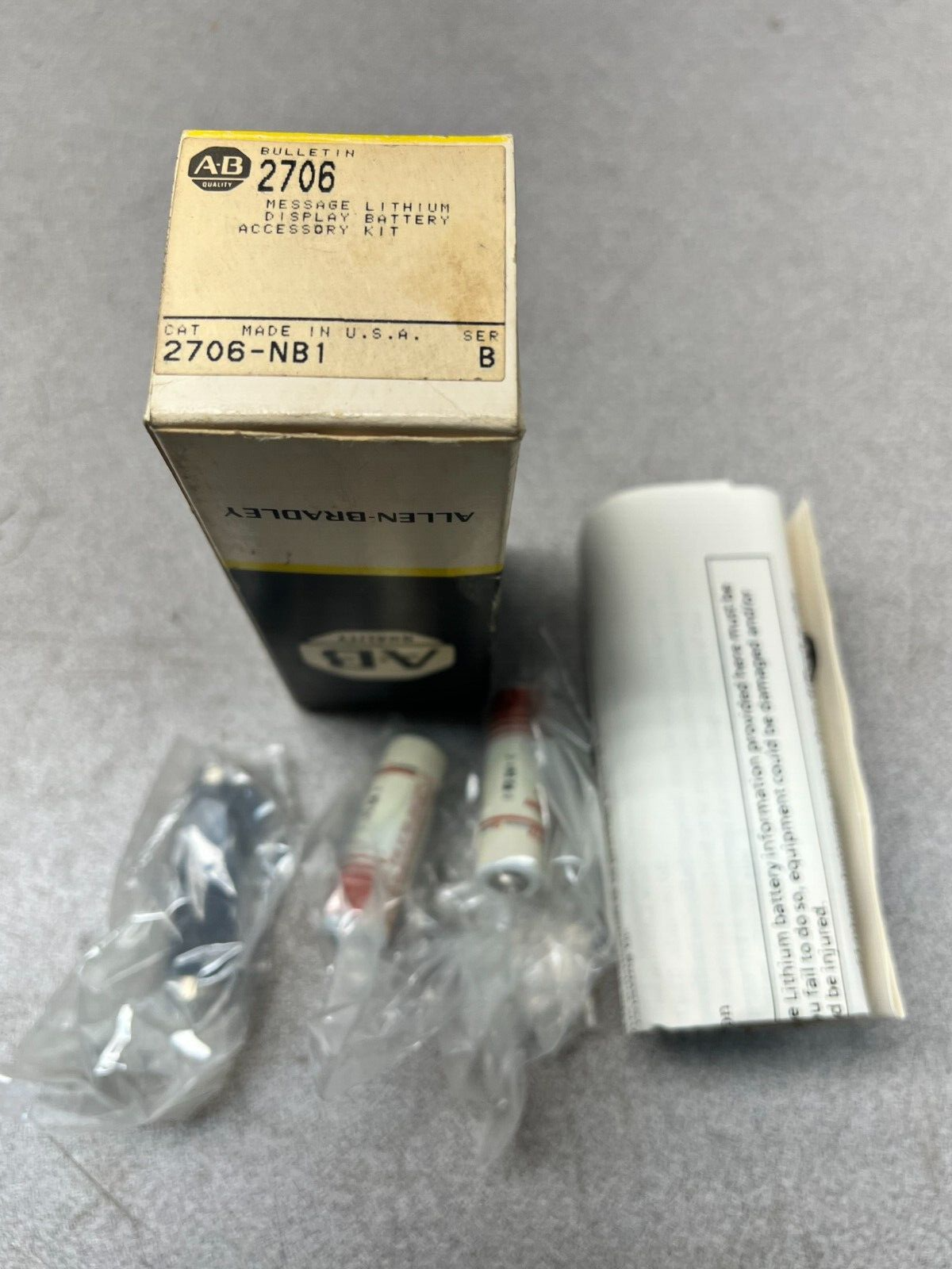 NEW IN BOX ALLEN BRADLEY ACCESSORY KIT 2706-NB1 SERIES B