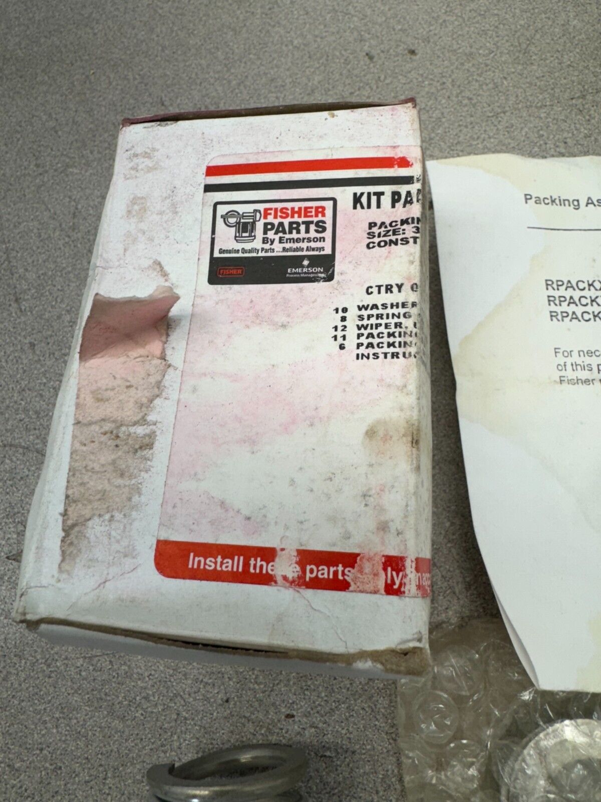 NEW IN BOX Fisher RPACKX00032 Packing Repair Kit 3/4"