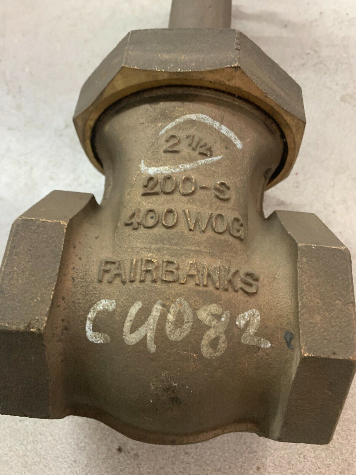 NEW NO BOX FAIRBANKS 2-1/2" 200-S 400WOG GATE VALVE 0234B