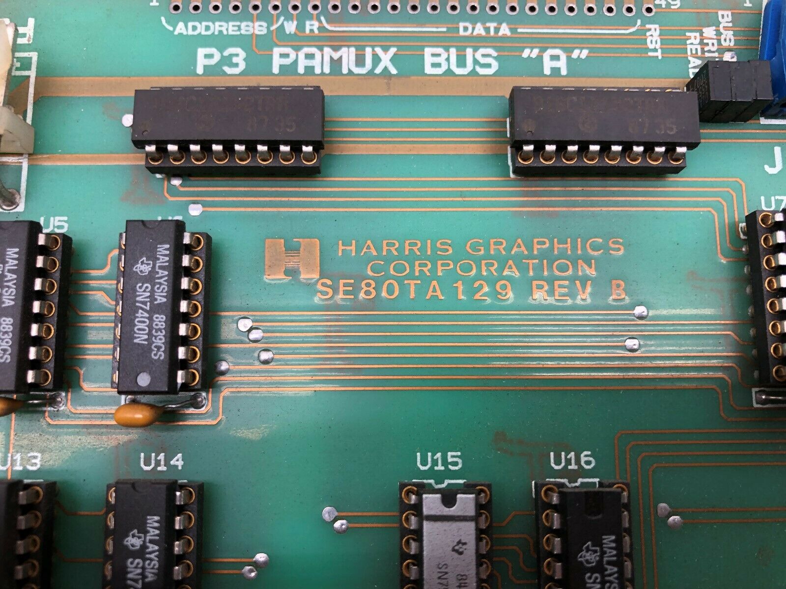 USED HARRIS GRAPHICS PIA/PAMUX INTERFACE SE80TA129