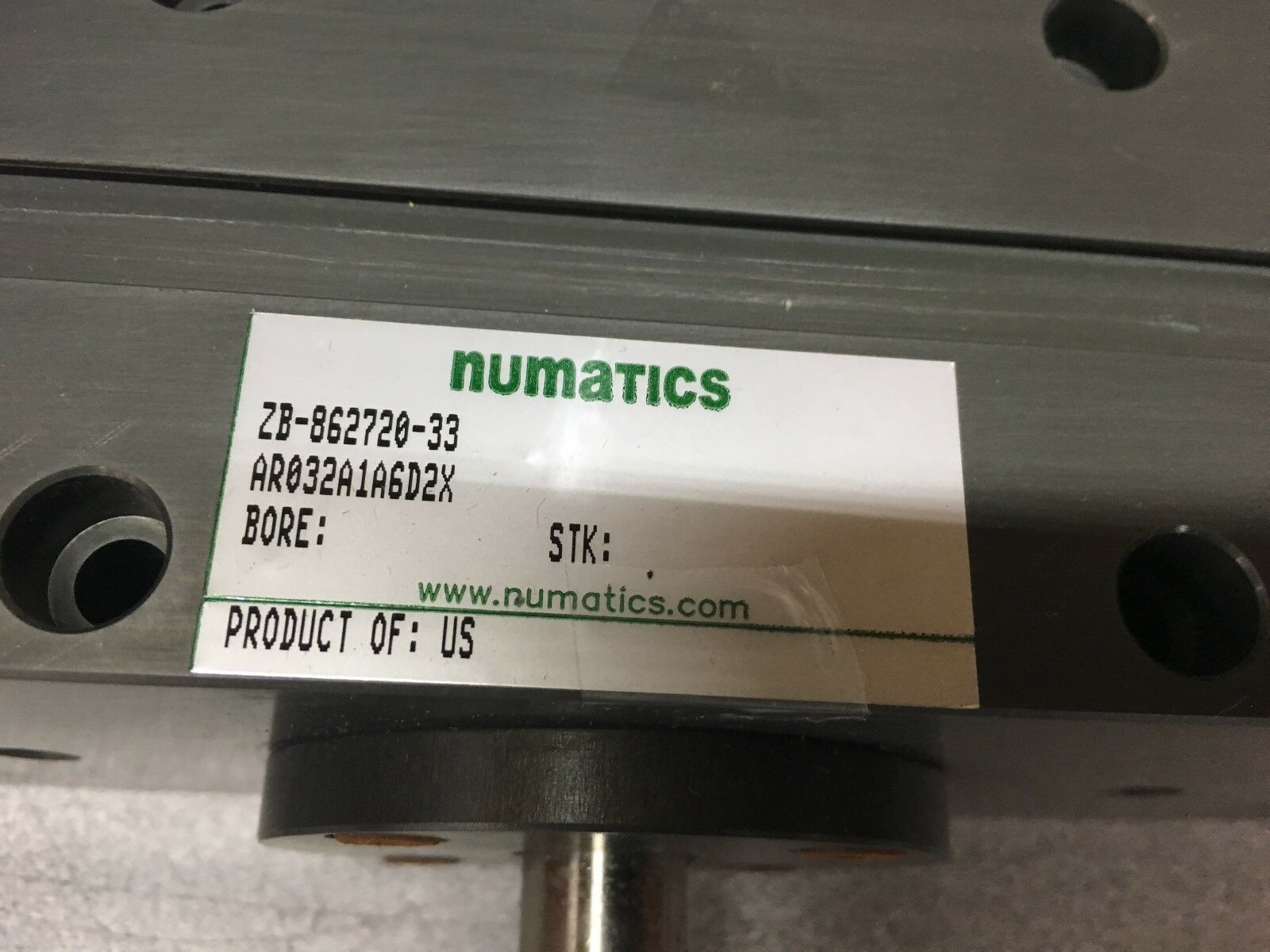 NEW NO BOX NUMATICS ZB-862720-33 ROTARY ACTUATOR AR032A1A6D2X