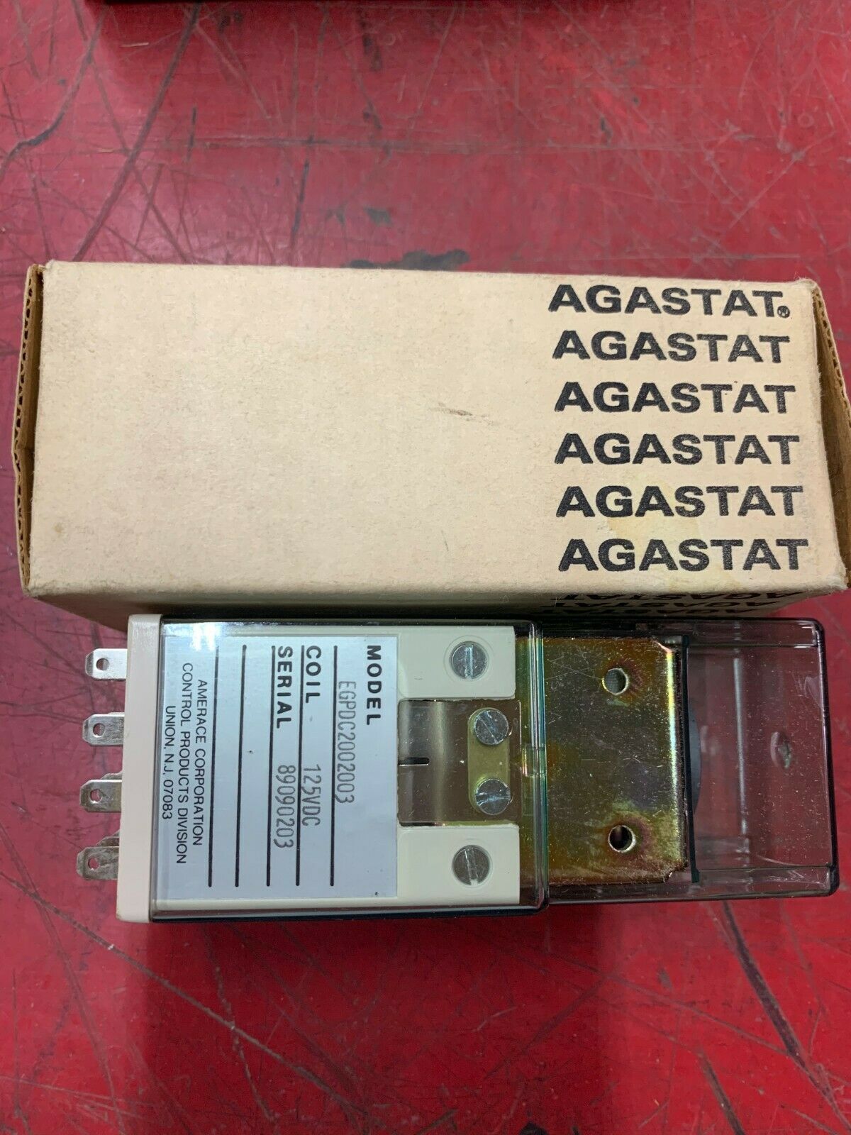 NEW IN BOX AGASTAT 125VDC. RELAY EGPDC2002003