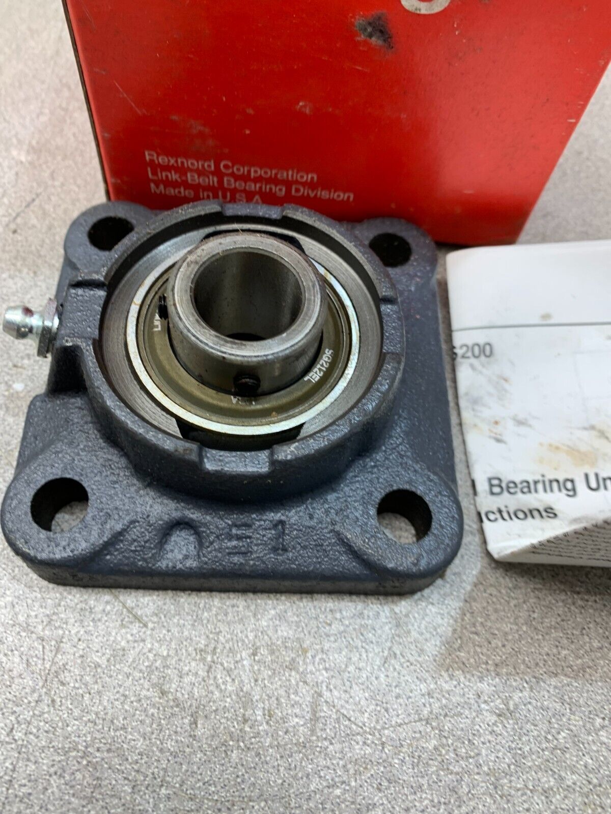 NEW IN BOX LINK-BELT 4-BOLT FLANGE BEARING 3/4" BORE F3S212EC