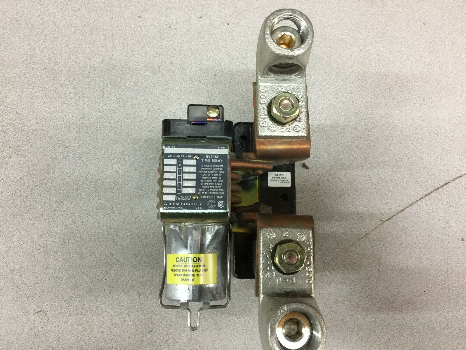 NEW NO BOX ALLEN BRADLEY 1POLE INVERSE TIME OVERLOAD RELAY 810-A27BZ