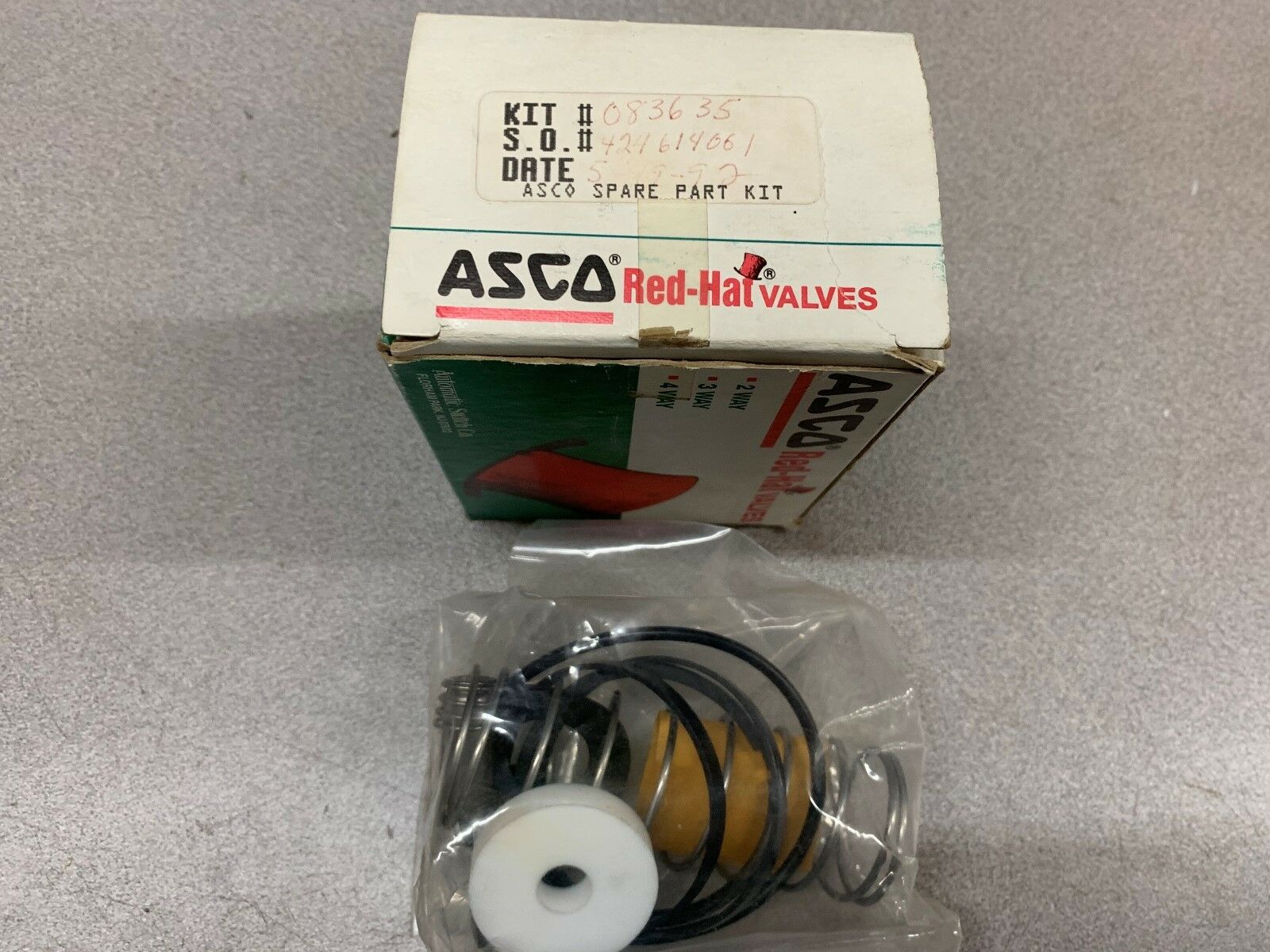 NEW IN BOX ASCO SPARE PART KIT 083635