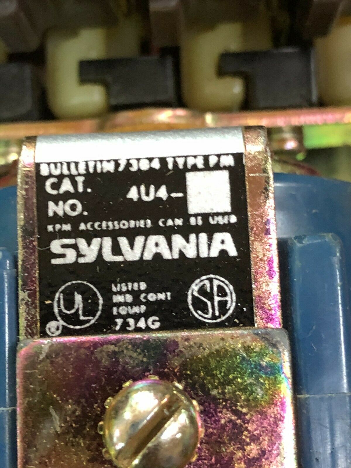 NEW IN BOX SYLVANIA TYPE PM DC RELAY 4U4-1 WITH 120VDC. COIL 4 N.O CONTACTS