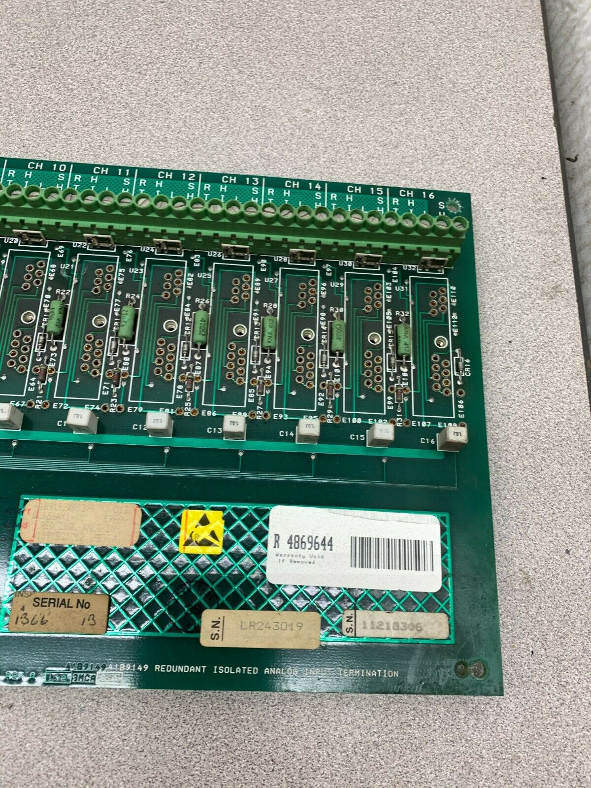 USED FISHER ROSEMOUNT CIRCUIT BOARD 41B9149 PWB REV. A