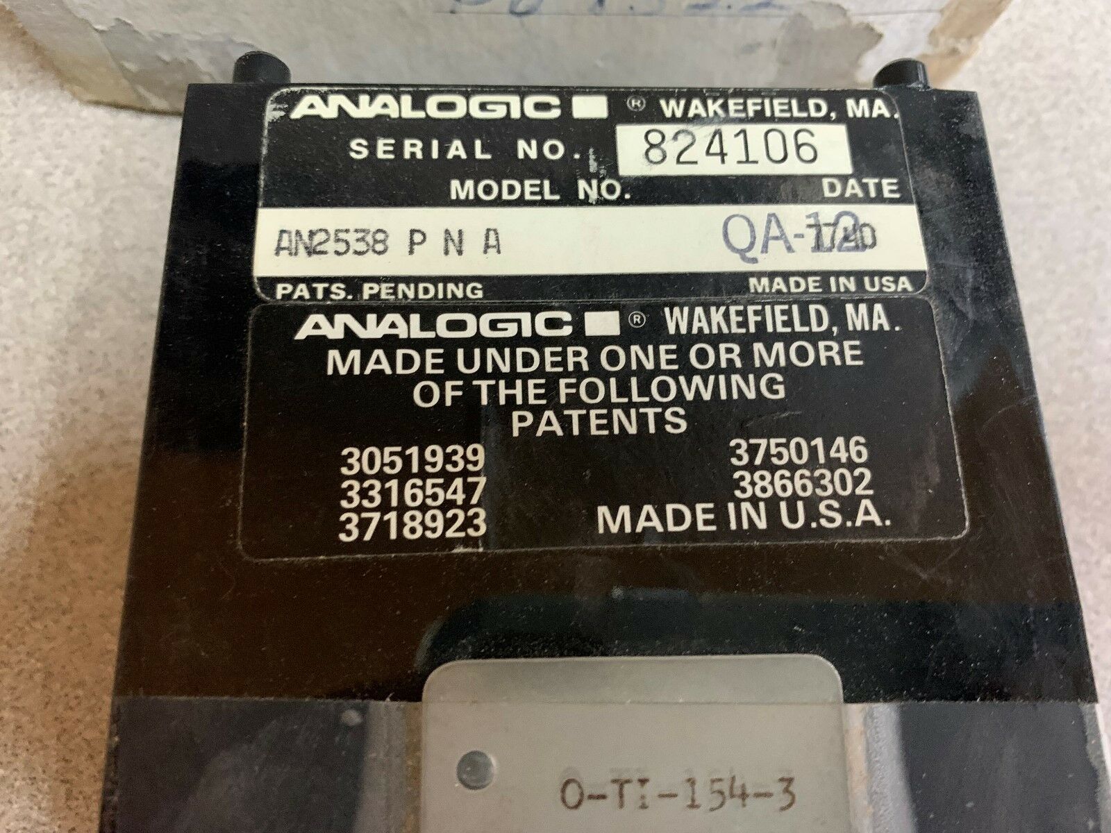 NEW IN BOX ANALOGIC PANEL AN2538 PNA