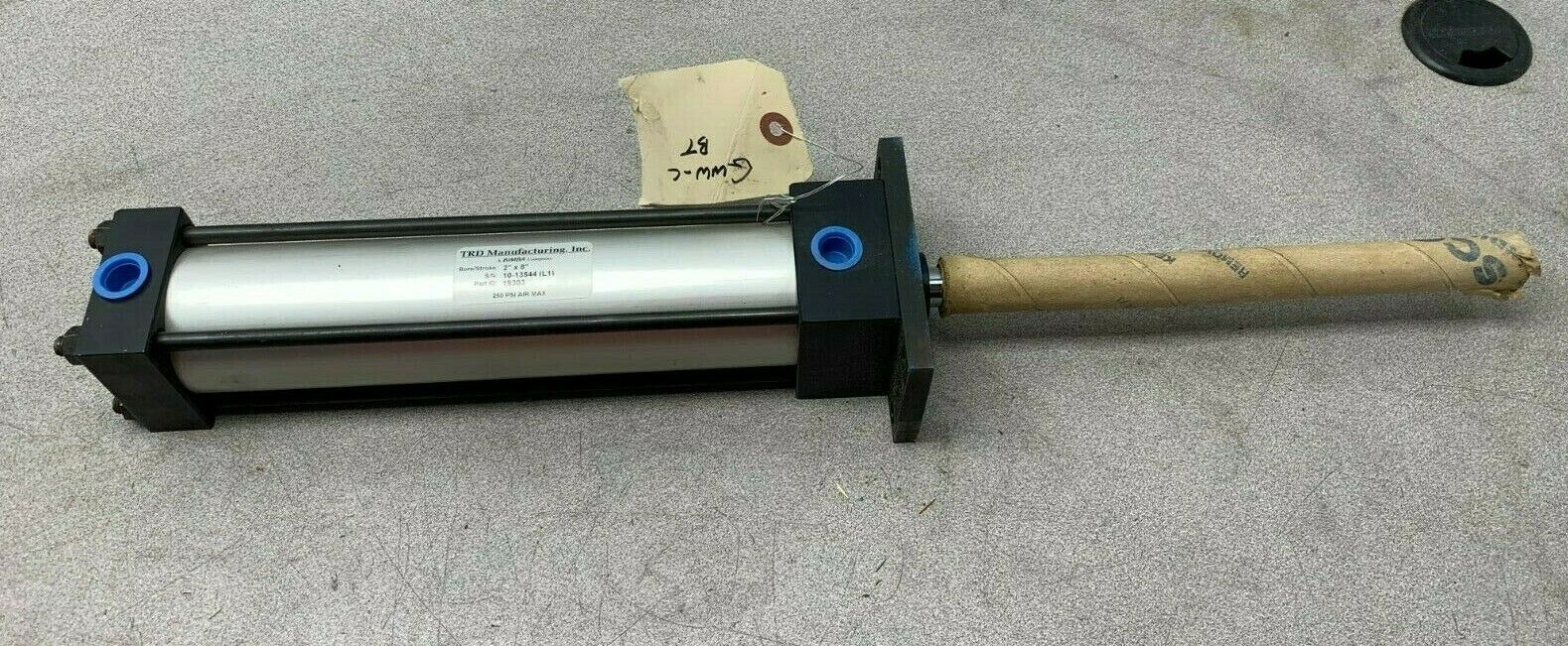 NEW NO BOX TRD MANUFACTURING BIMBA 2" X 8" PNEUMATIC CYLINDER 19303