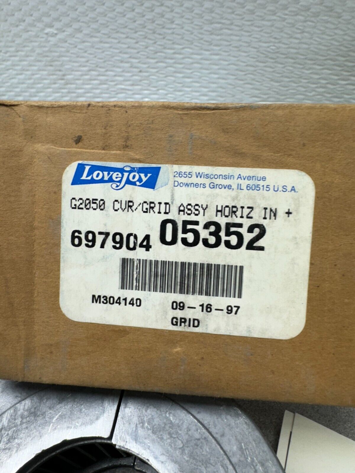 NEW IN BOX LOVEJOY CVR/GRID ASSY 697904 05352