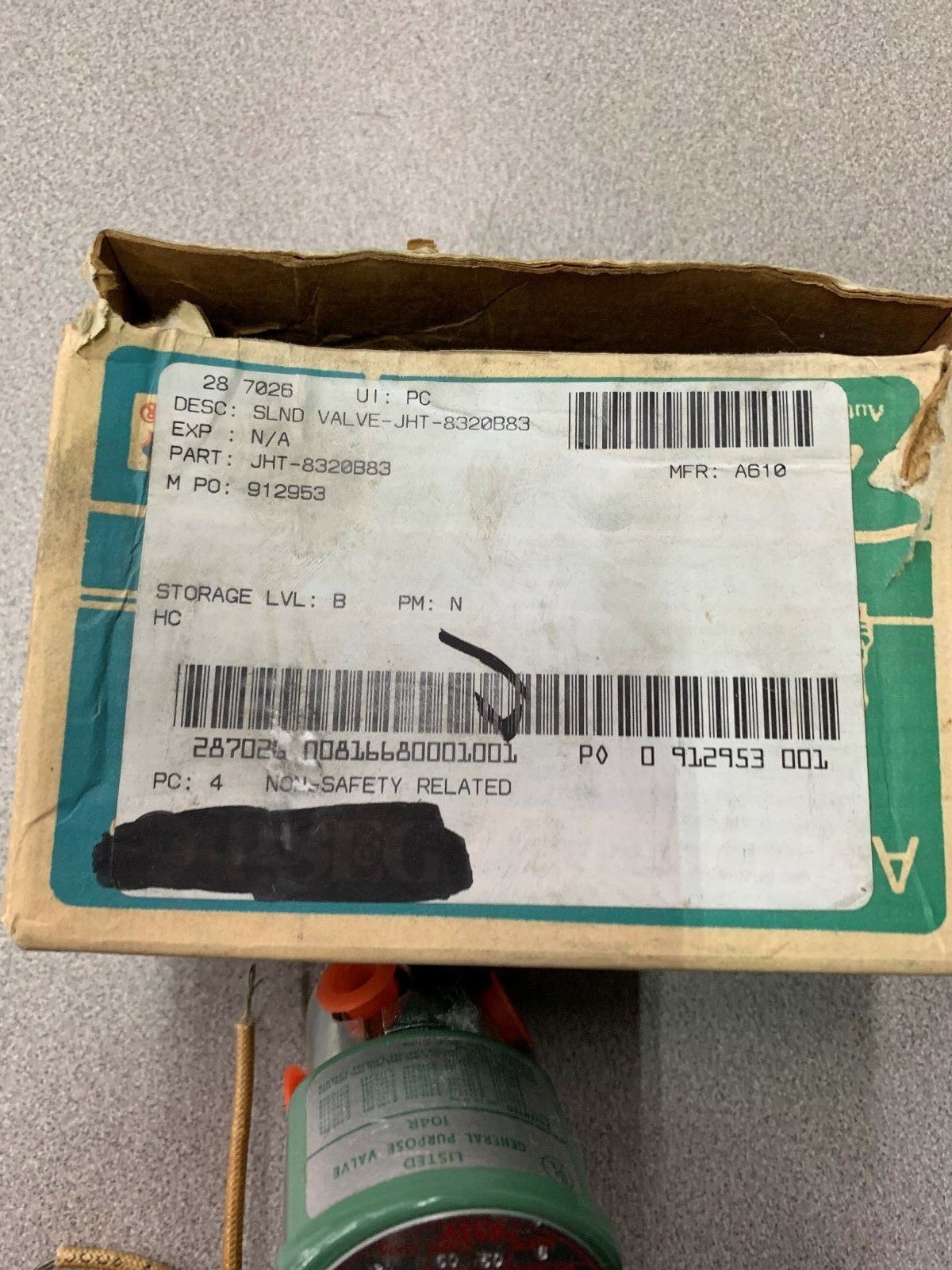 NEW IN BOX ASCO VALVE JHT-8320B83