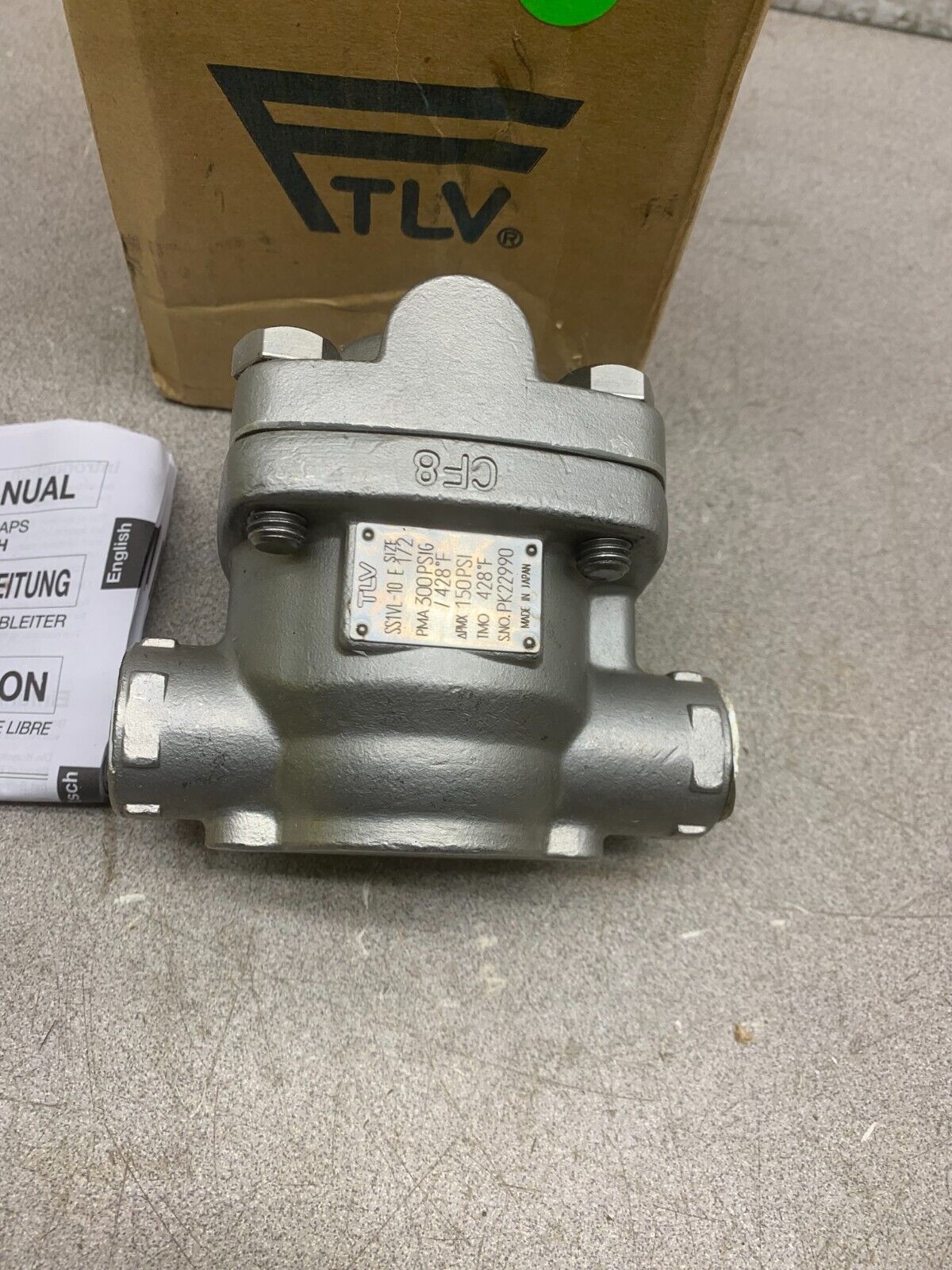 NEW NO BOX TLV 1/2" STEAM TRAP SS1VL-10E