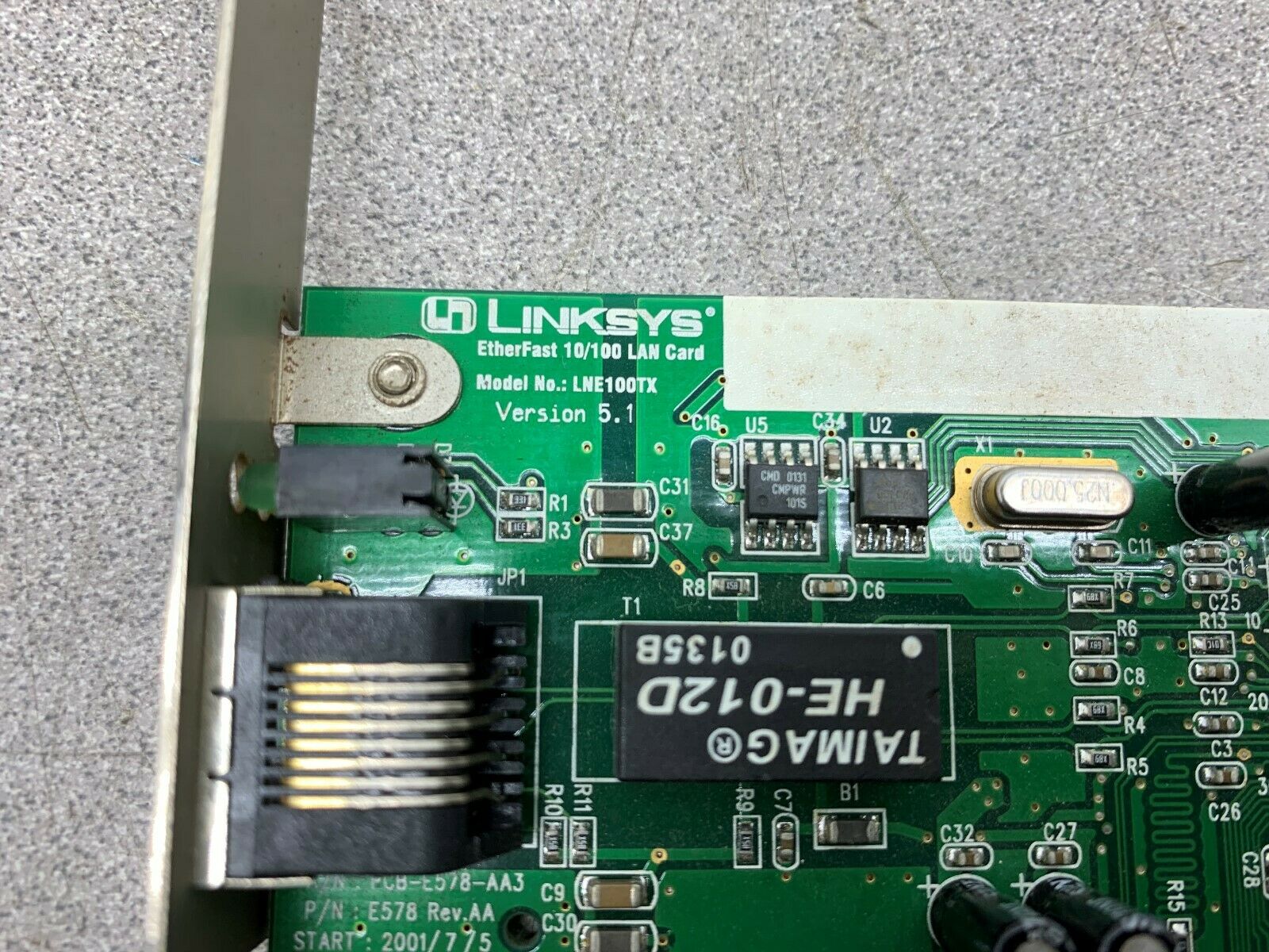 USED LINKSYS CIRCUIT BOARD 4LNE100TX