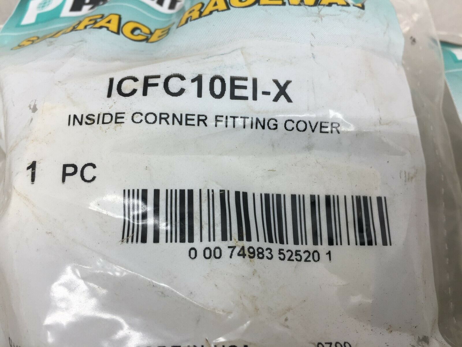 NEW IN BAG (LOT OF 7) PANDUIT INSIDE CORNER FITTING COVER ICFC10EI-X