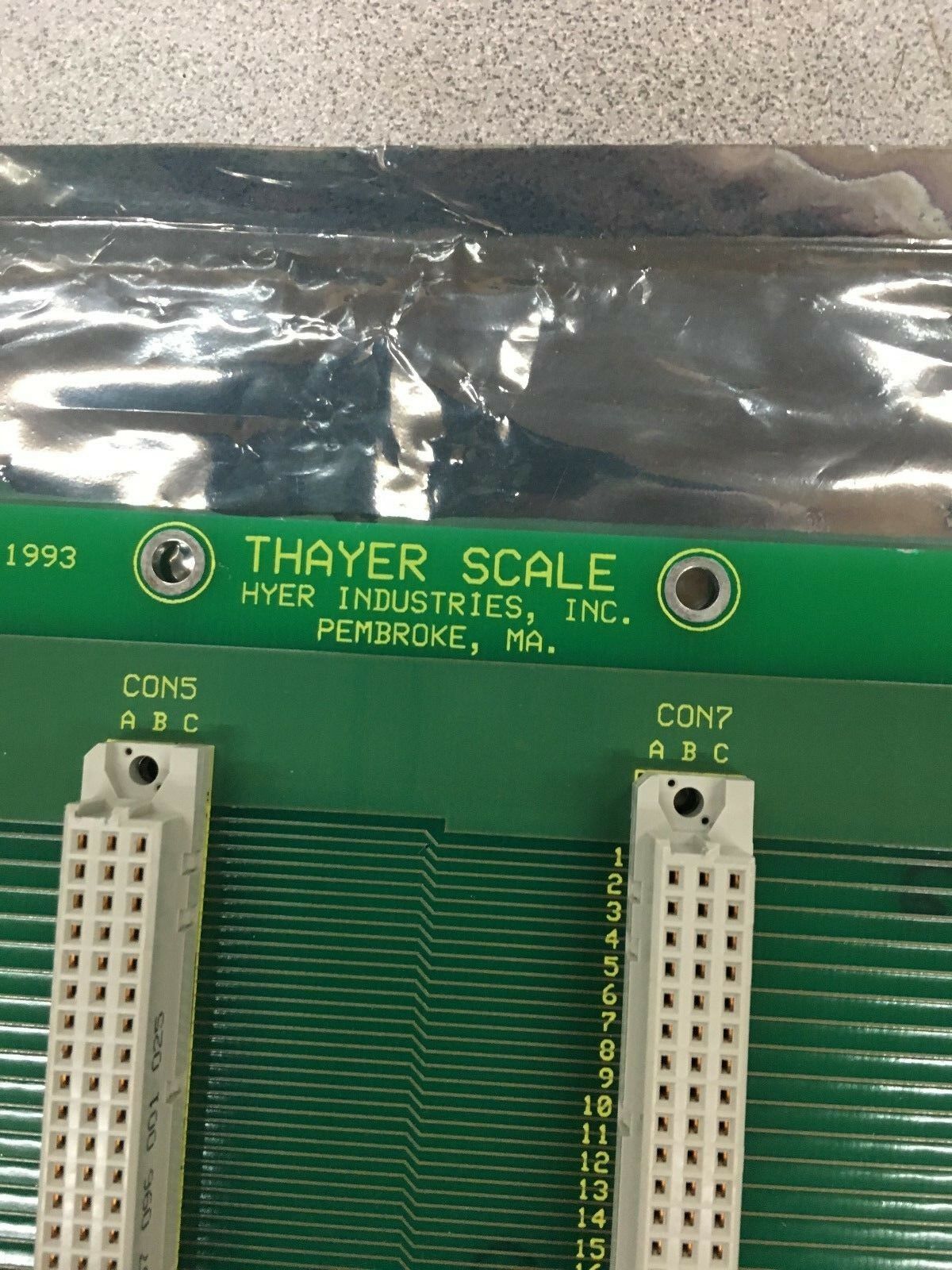 NEW NO BOX THAYER SCALES EZ-3200 BACKPLANE-6 D-53274 A