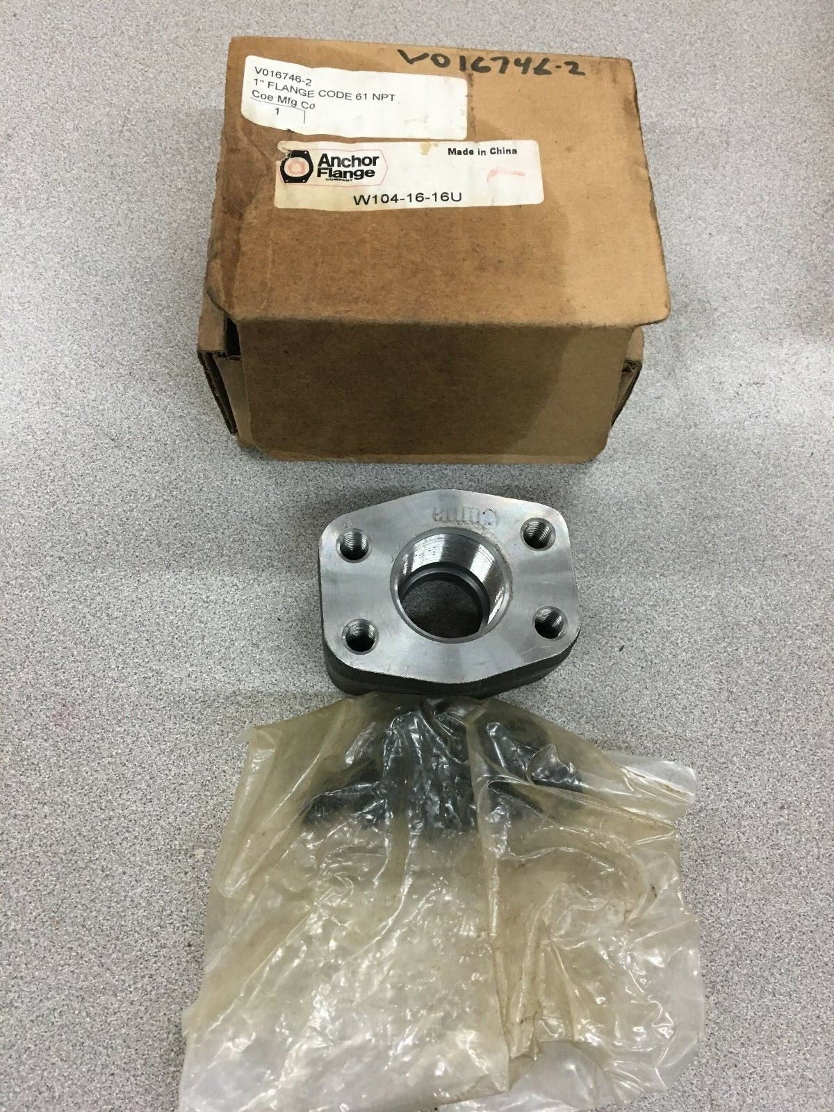 NEW IN BOX ANCHOR FLANGE W104-16-16U