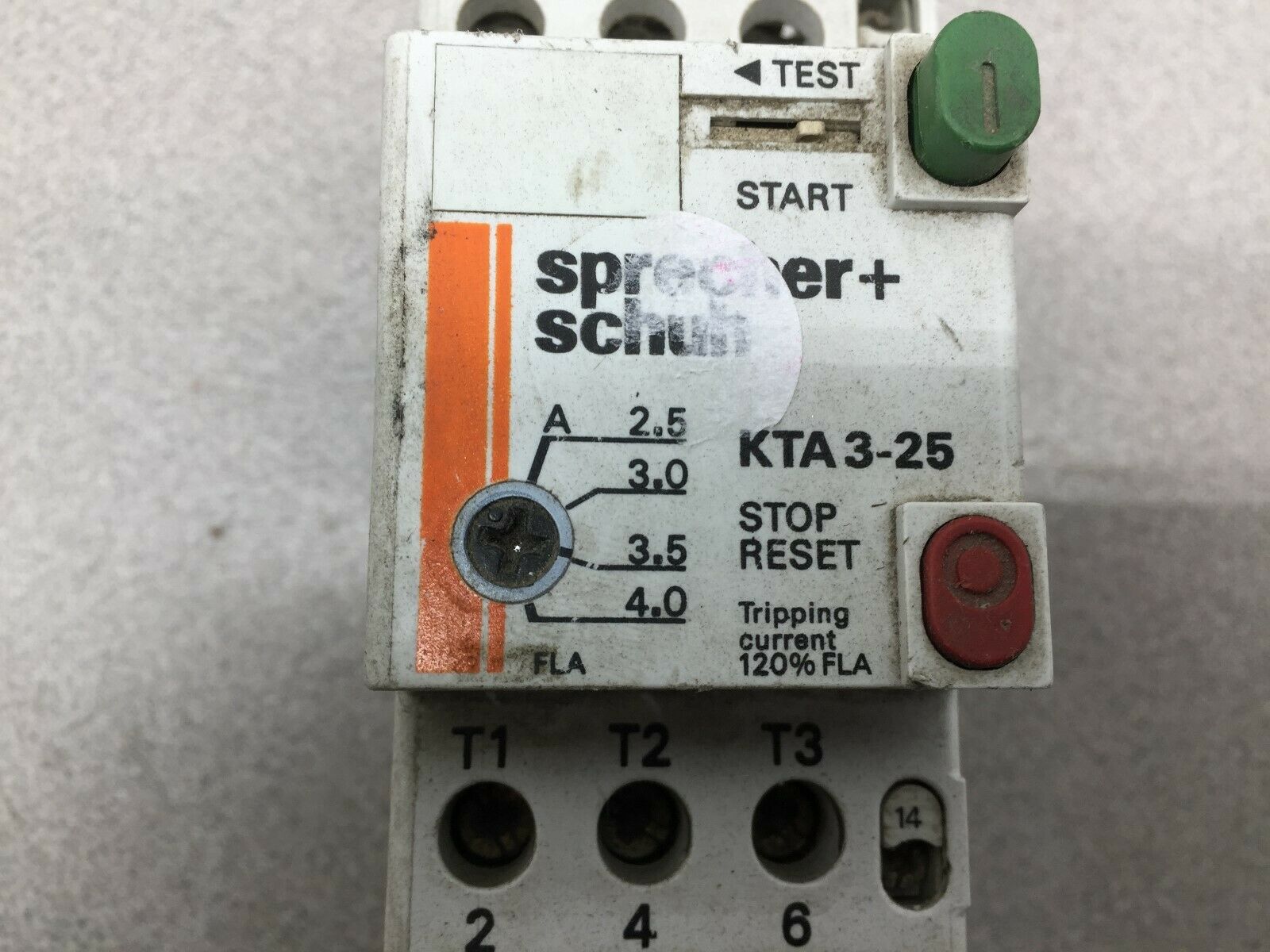 USED SPRECHER SCHUH 3POLE STARTER KTA3-25 / CA4-9-10