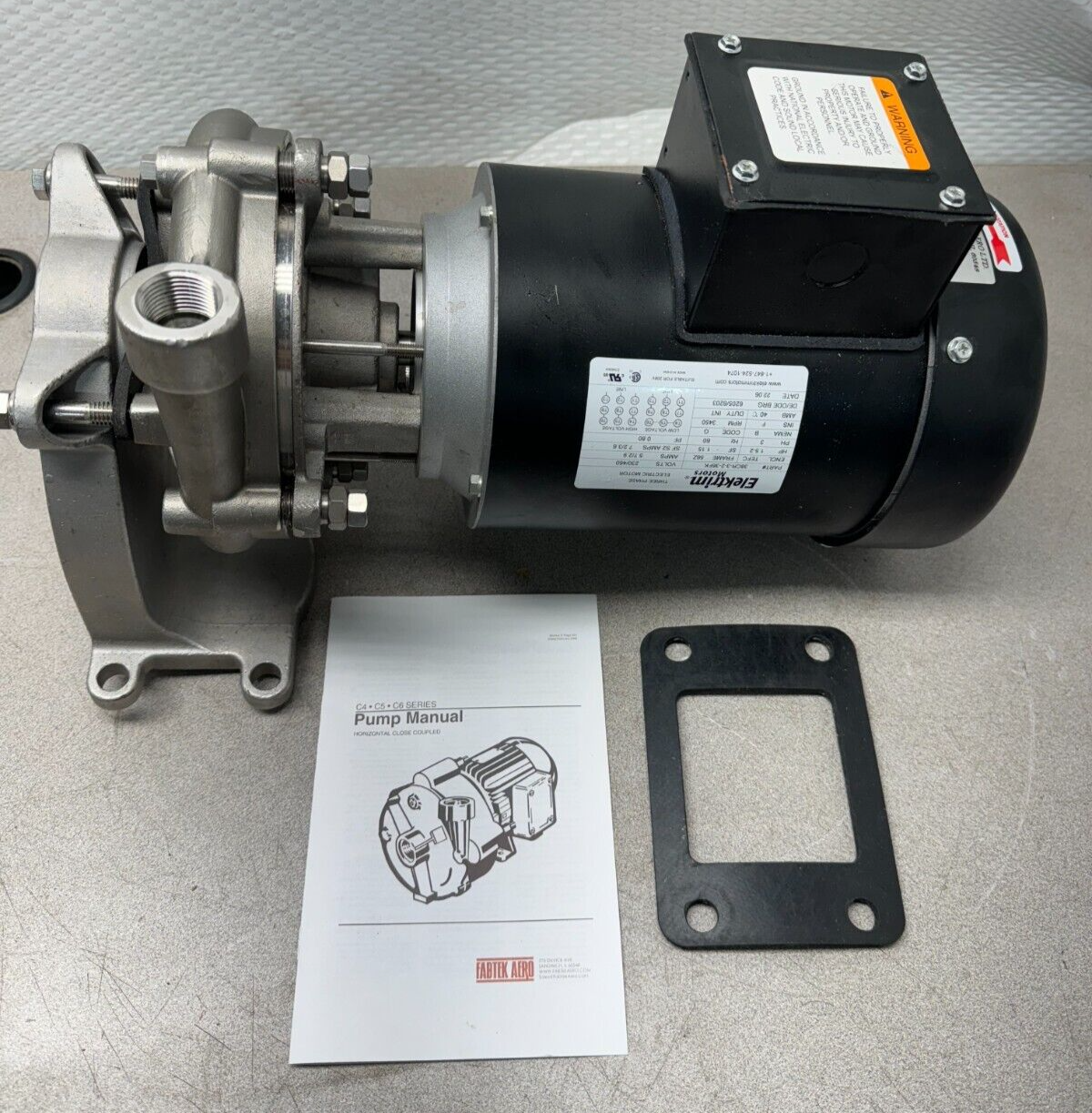 NEW FABTEK 2HP 460V. CONDENSATE PUMP 32020C6BC-F