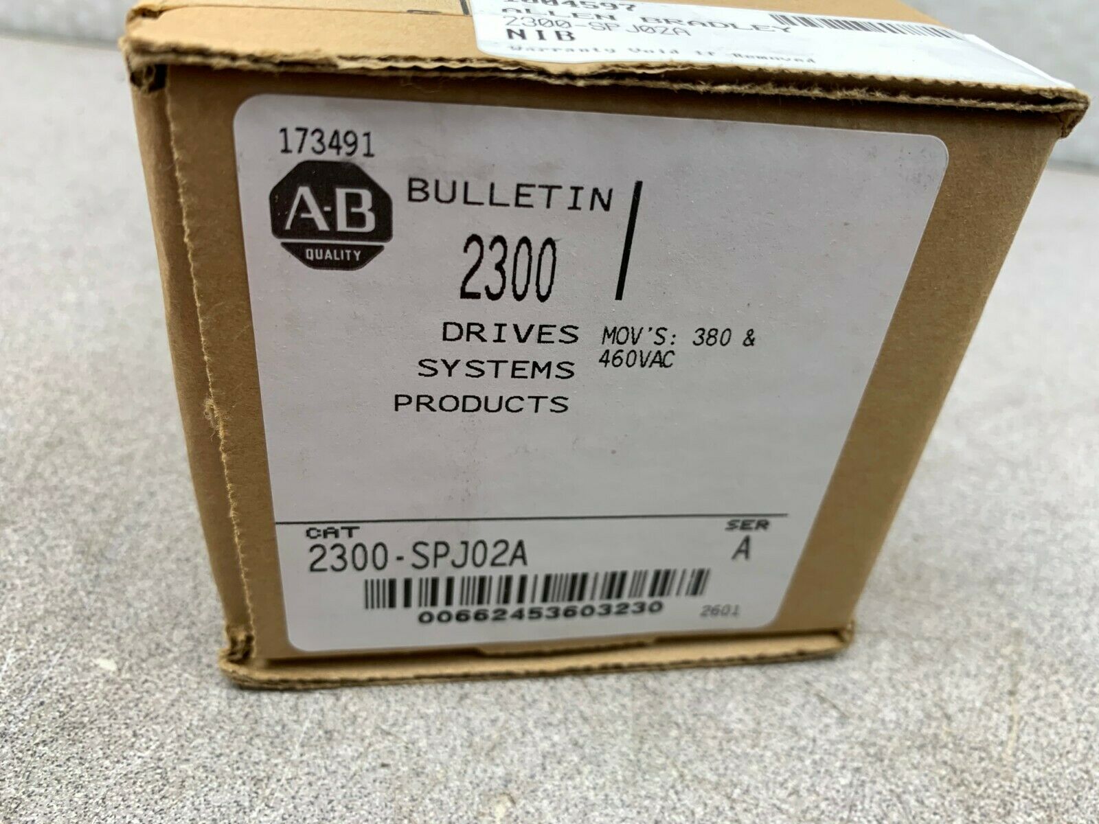 NEW IN BOX ALLEN-BRADLEY MOV'S 380 & 460VAC KIT 2300-SPJ02A SERIES A