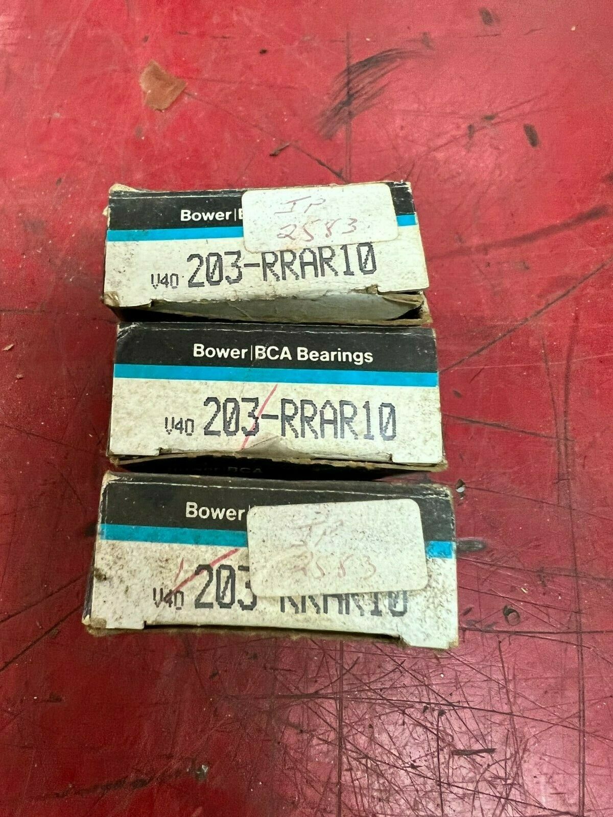 LOT OF 3 NEW IN BOX BOWER BEARING 203-RRAR10