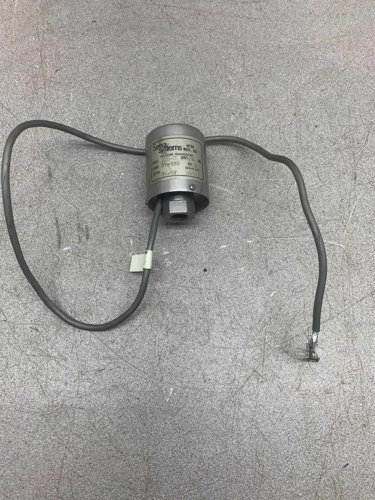 USED SETRA SYSTEMS PRESSURE TRANSDUCER 205-2