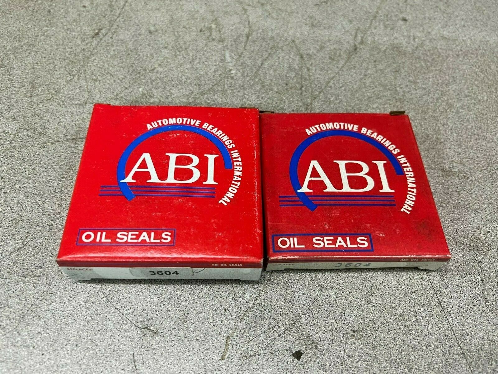 LOT OF 2 NEW IN BOX ABI OILSEAL 3604