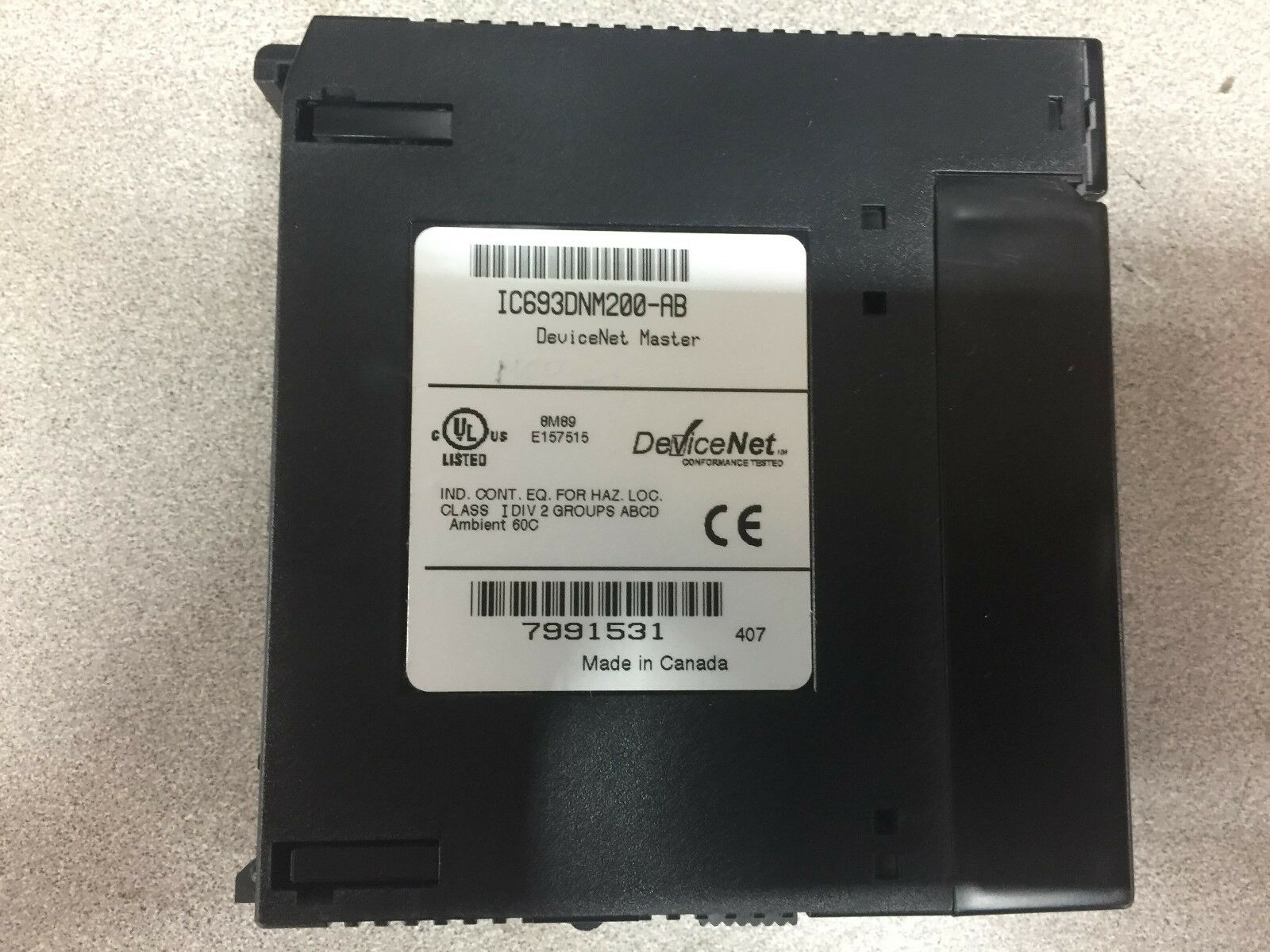 USED GE FANUC DEVICENET MASTER IC693DNM200-AB