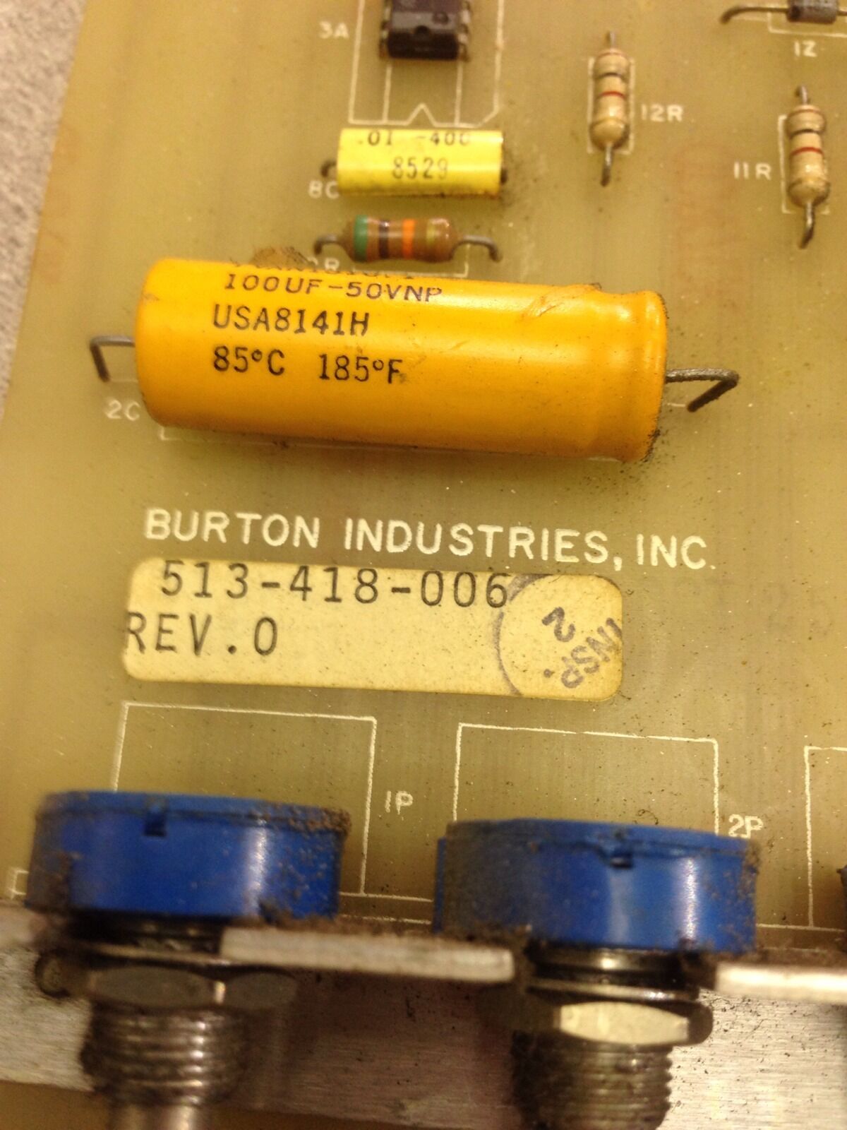 USED BURTON 413-122 AMPLIFIER CARD 513-418-006