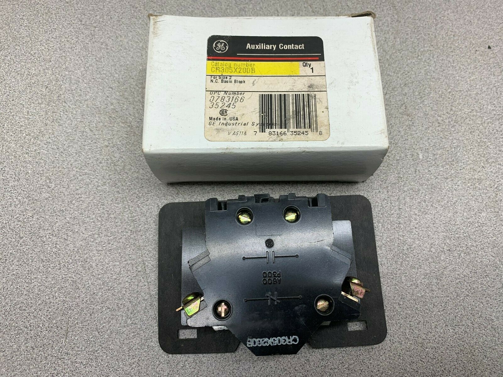 NEW IN BOX GE AUXILIARY CONTACT CR305X200B