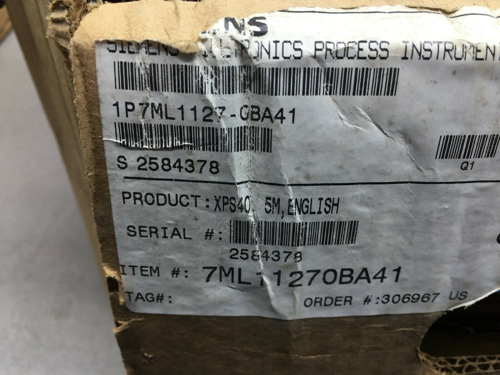 NEW NO BOX SIEMENS MILLTRONICS XPS-40 ULTRASONIC TRANSDUCER 7ML11270BA41