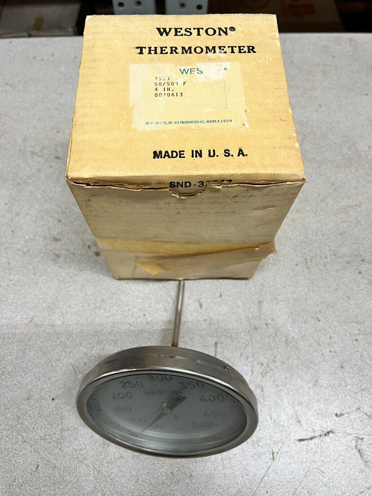 NEW IN BOX WESTON THERMOMETER  4503