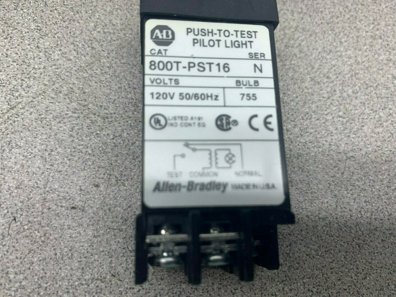 NEW NO BOX ALLEN BRADLEY PUSHBUTTON 800T-PST16