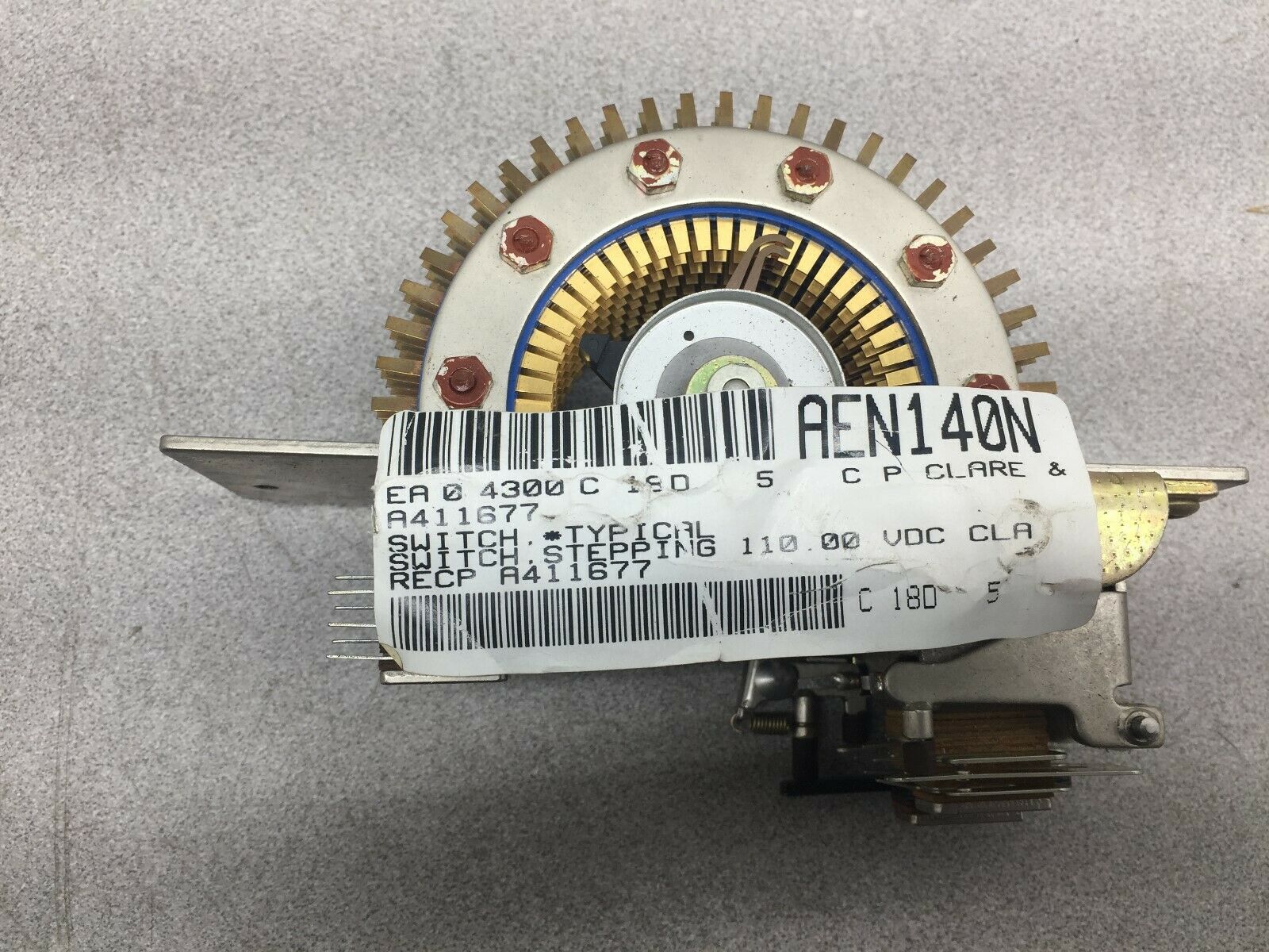 NEW NO BOX CP CLARE STEPPING ROTARY SWITCH A 411677