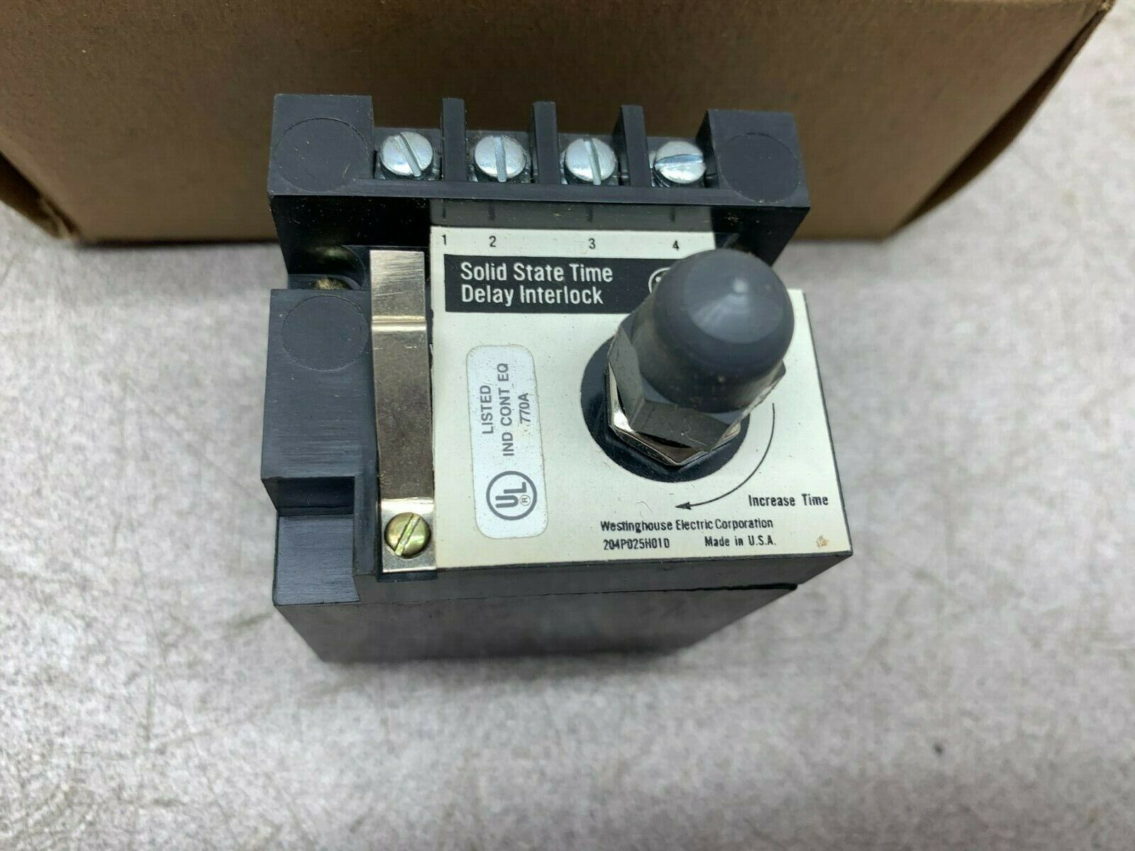 NEW IN BOX WESTINGHOUSE I77C469G23 TIME DELAY INTERLOCK TON-56