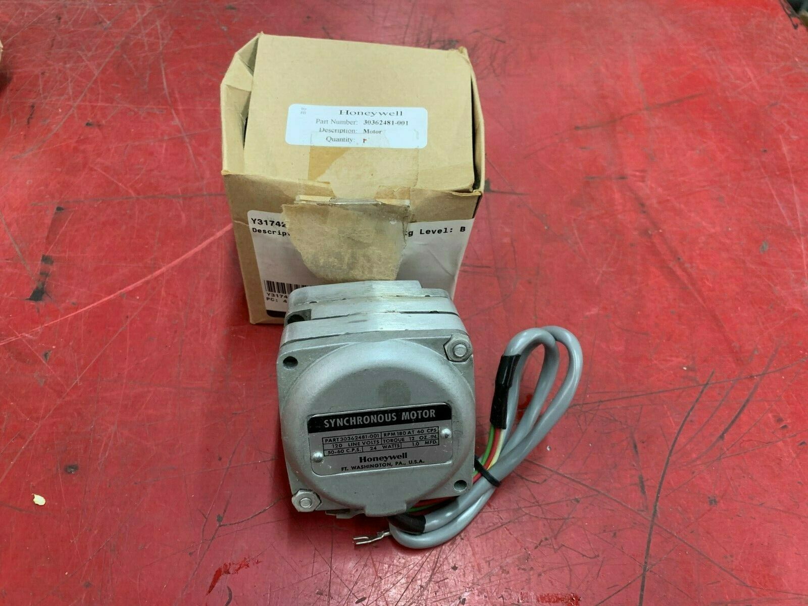 USED HONEYWELL SYNCHRONOUS MOTOR 30362481-001