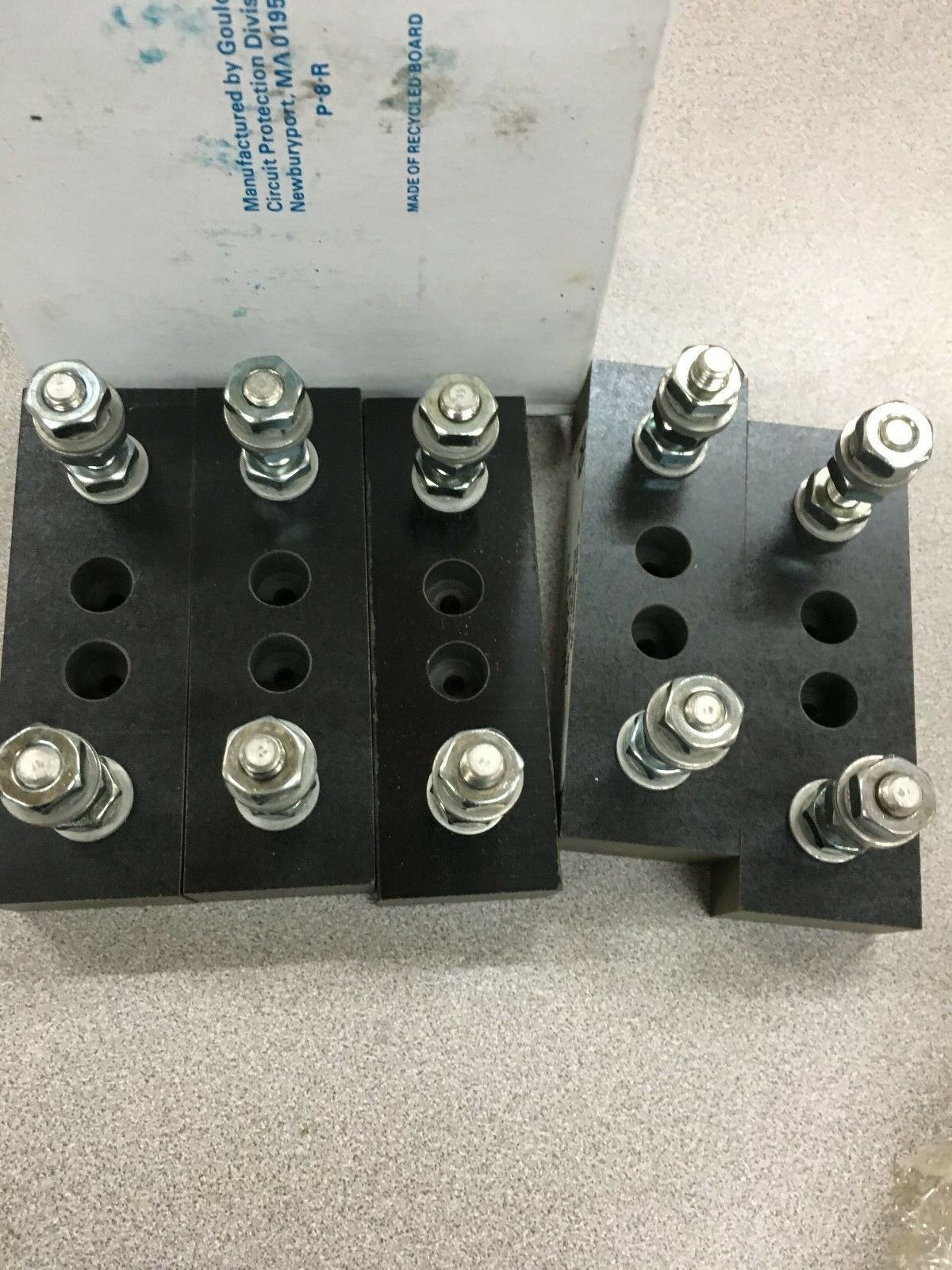 NEW BOX OF 5 GOULD SHAWMUT FUSE BLOCKS P243H FORM 101