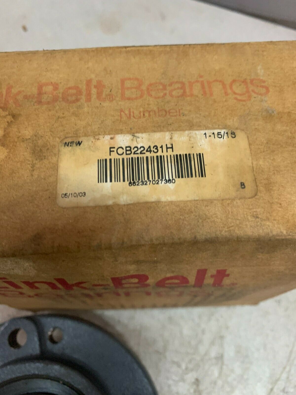 NEW IN BOX LINK-BELT 4-BOLT PILOTED FLANGE BEARING 1-15/16" BORE FCB22431H