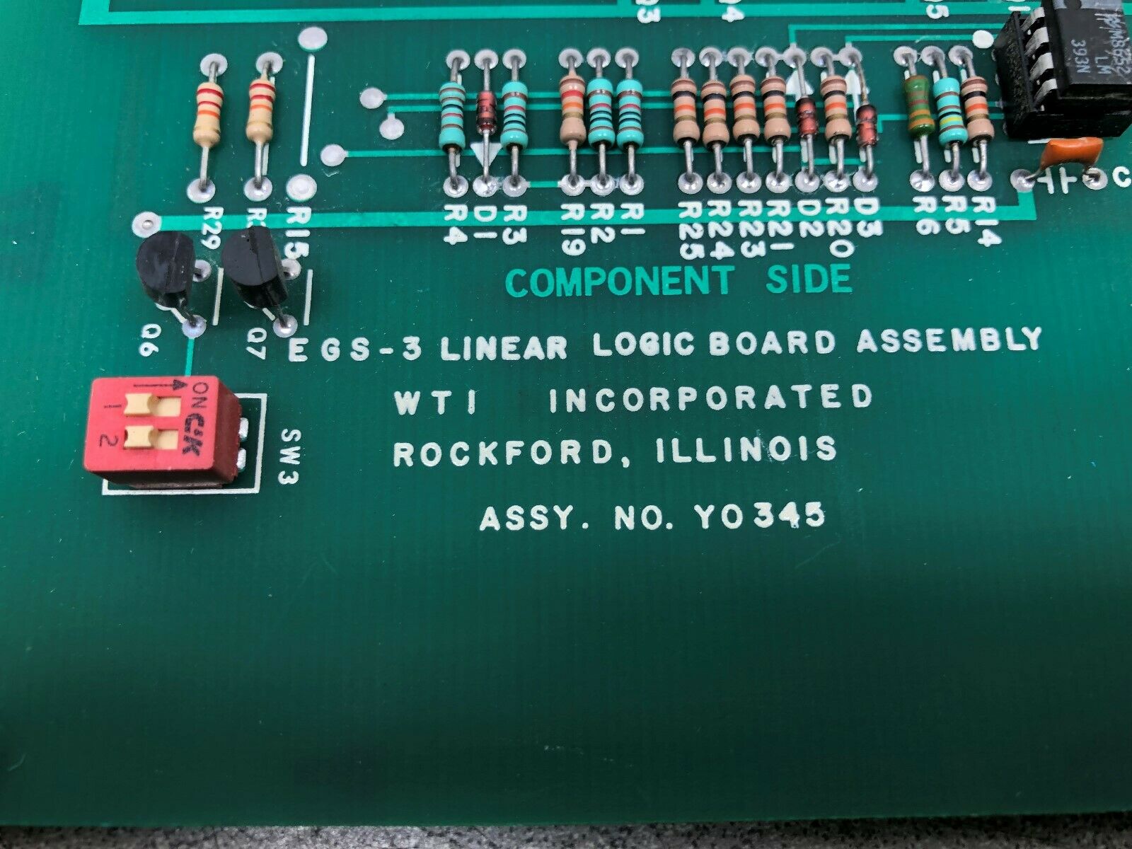 USED WTI INC LINEAR LOGIC BOARD ASSY Y0345